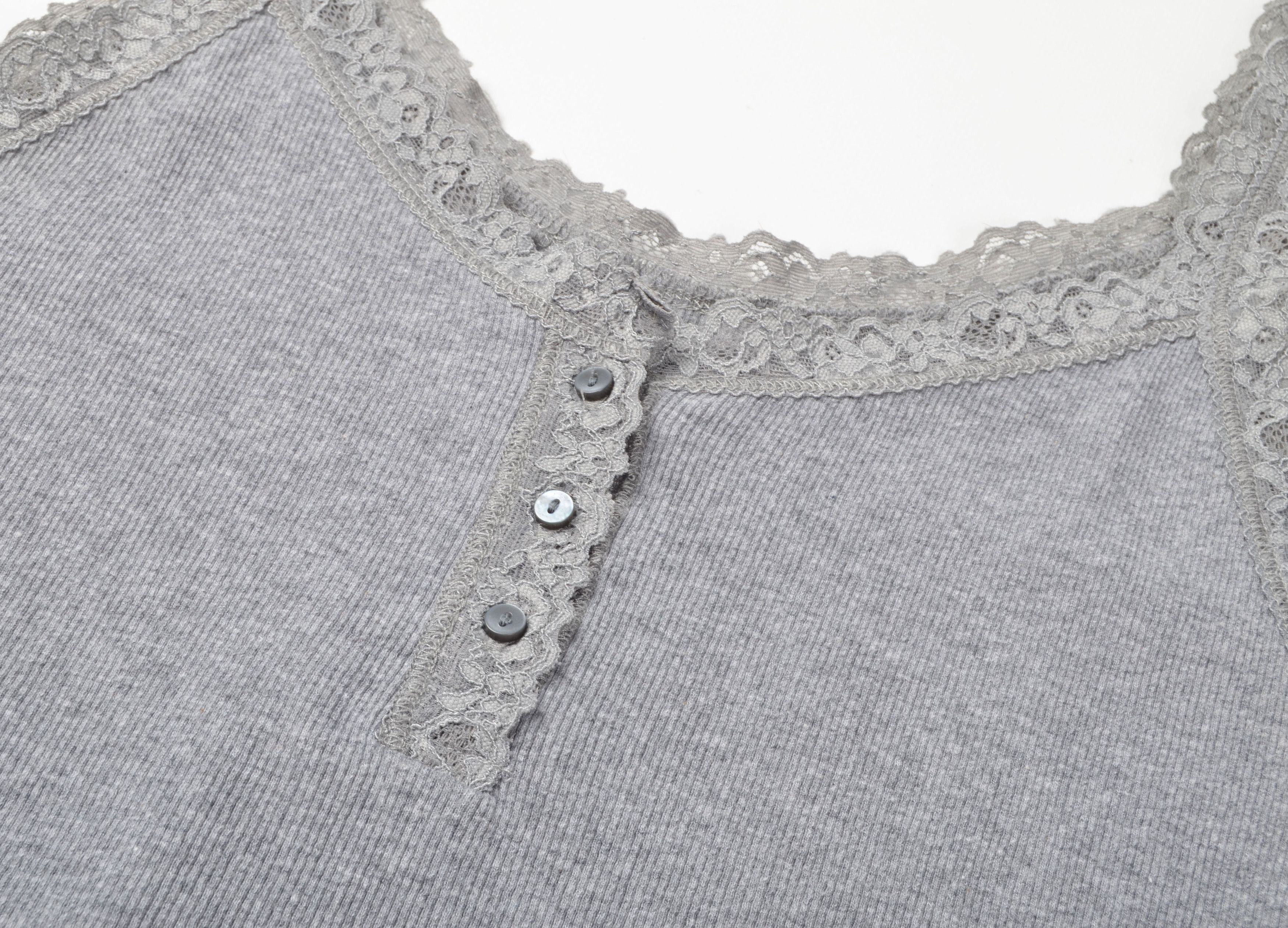 Abercrombie & Fitch Abercrombie & Fitch Y2K Babydoll Lace Coquette Cami Tank Size L / US 10 / IT 46 - 7 Thumbnail