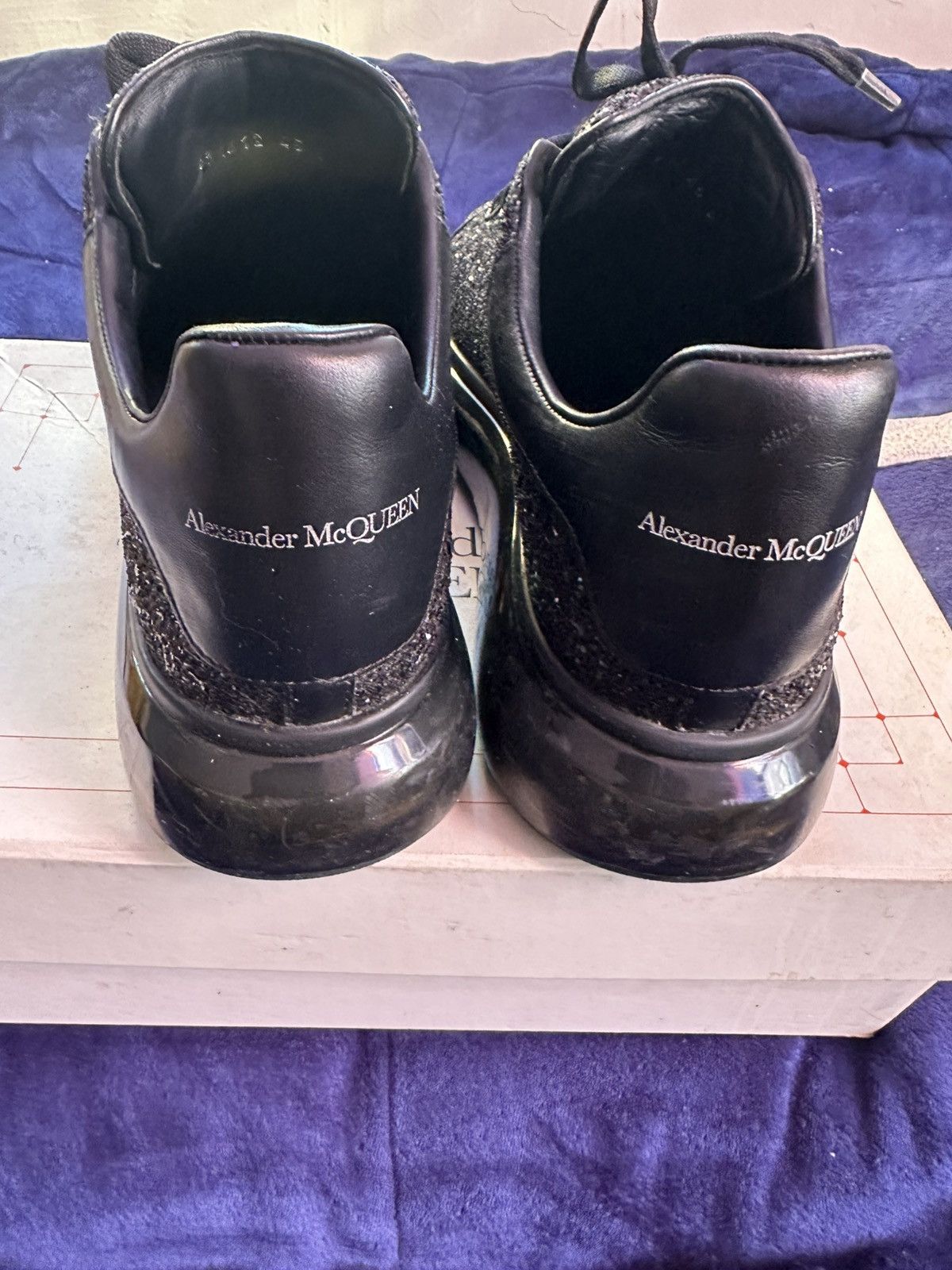 Alexander McQueen Glitter Transparent Sole Oversize Size US 12 / EU 45 - 4 Thumbnail