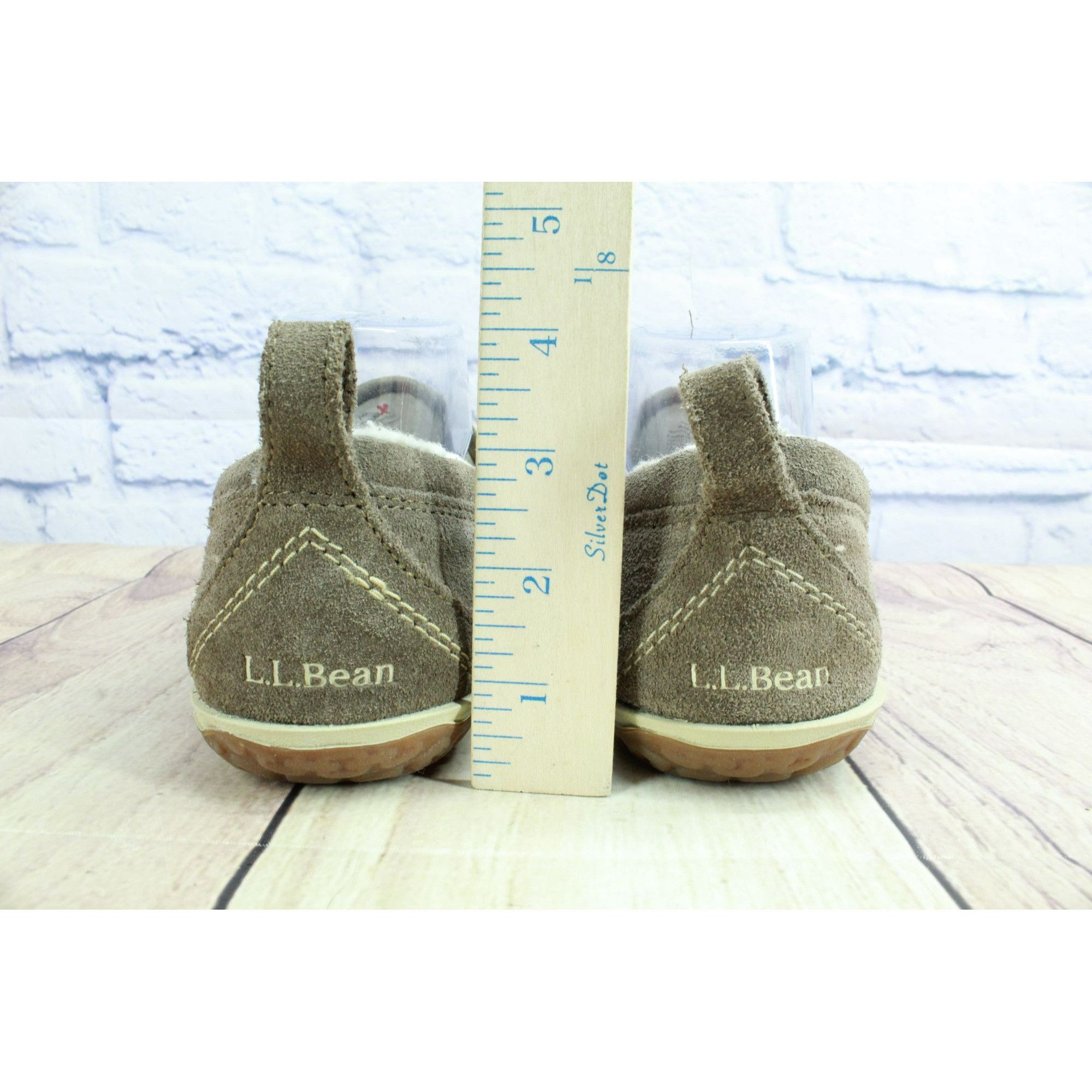 L.L. Bean LL Bean Women's Fleece Lined Mountain Moccasin Slippers Size US 8 / IT 38 - 6 Thumbnail