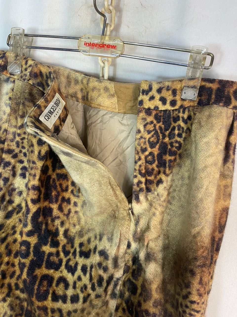 Designer × Japanese Brand Leopard skirt by georges rech Size 32" / US 10 / IT 46 - 7 Thumbnail