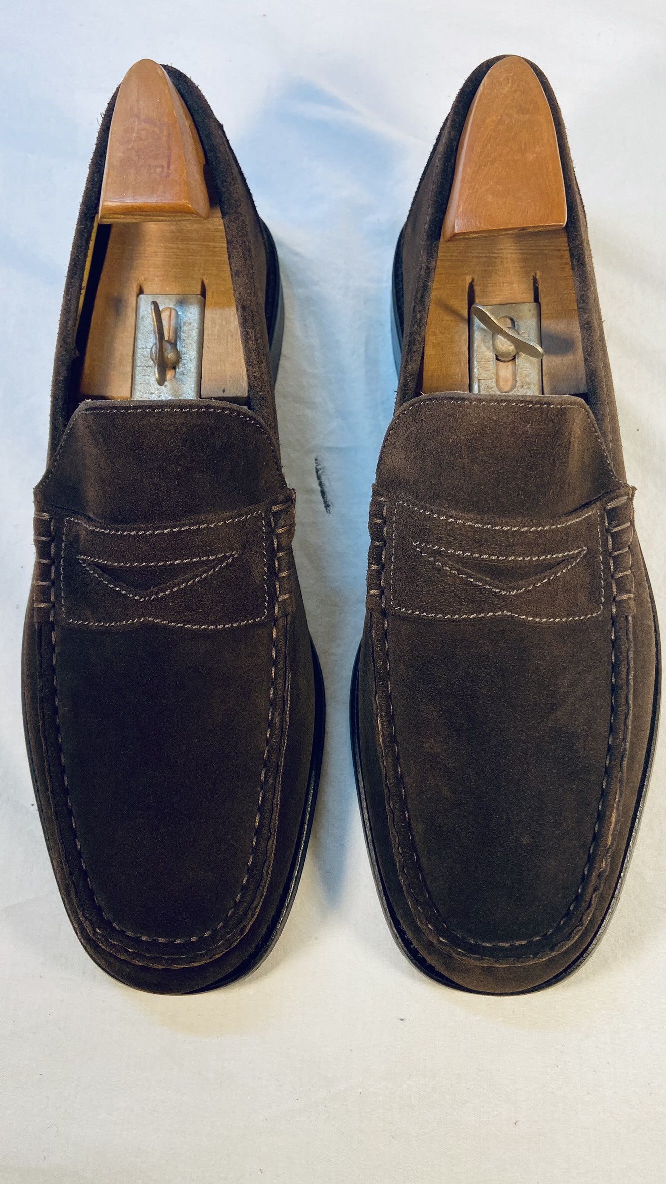 Russell and Bromley Suede Penny Loafer Grailed