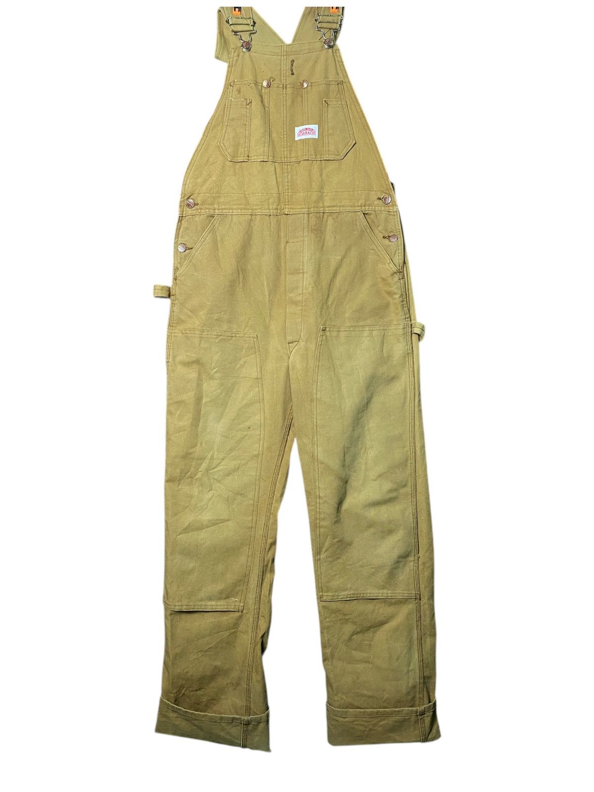 Vintage Vintage 80s Round House Double Knee Overalls Usa Size US 34 / EU 50 - 1 Thumbnail