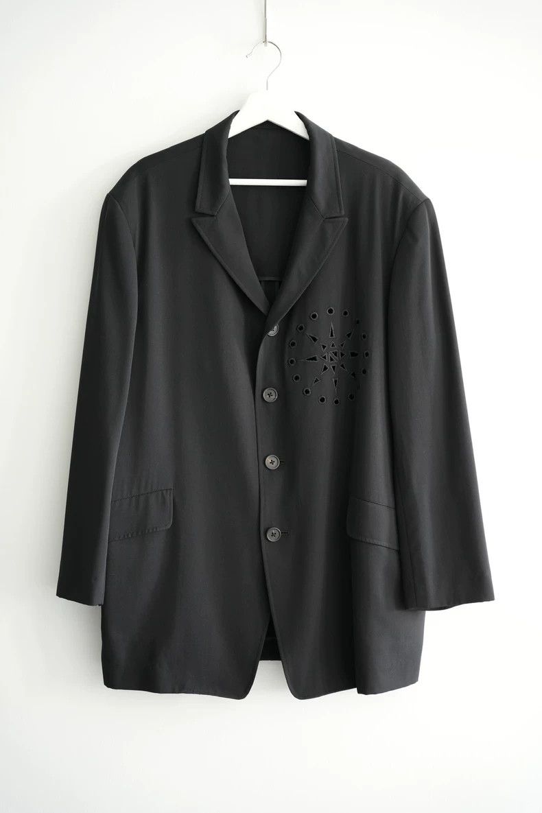 Yohji Yamamoto size m 92ss first year fireworks hollowed-ou