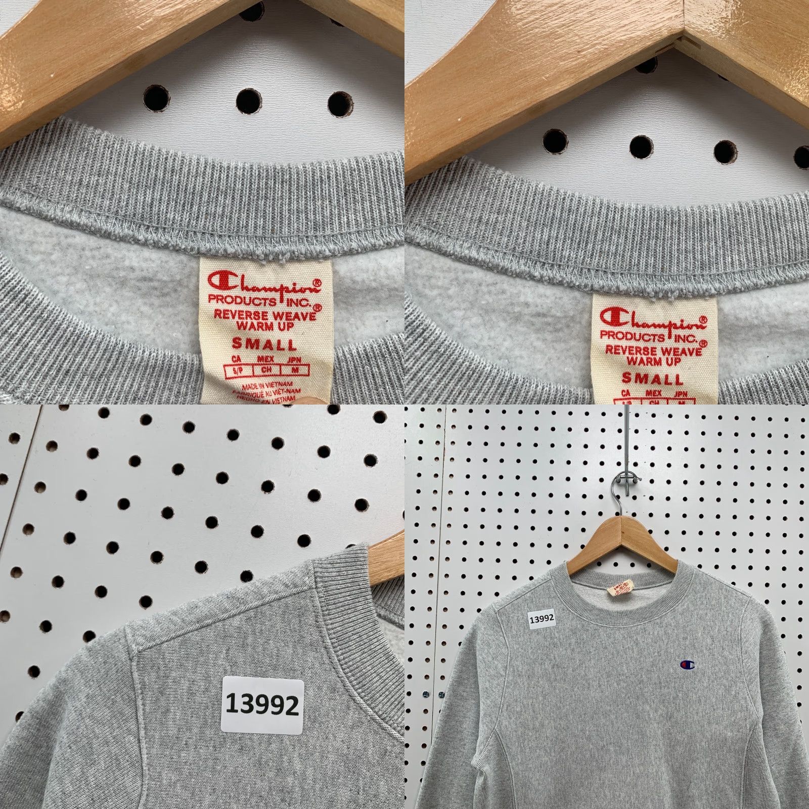 Champion VINTAGE Champion Reverse Weave Sweatshirt Mens Small Gray Pullover Crewneck 70s Retro Gray Sweatshirt Mens Small 70s Retro Logo Size S / US 4 / IT 40 - 9 Thumbnail
