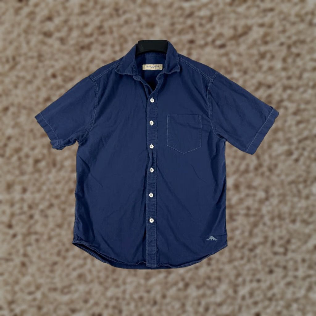 Tommy Bahama Tommy Bahama Shirt Men Small Blue Pocket 100% Cotton Hawaiian Beach Vacation Size US M / EU 48-50 / 2 - 1 Thumbnail