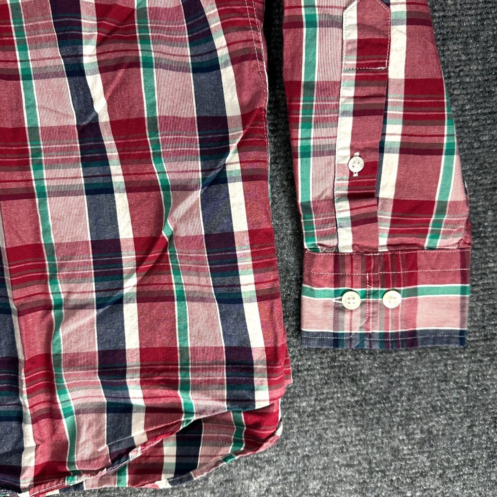 Nautica Nautica Shirt Mens M Button-Down Red Plaid Cotton Pocket Button-Up Shirts Size US M / EU 48-50 / 2 - 3 Thumbnail