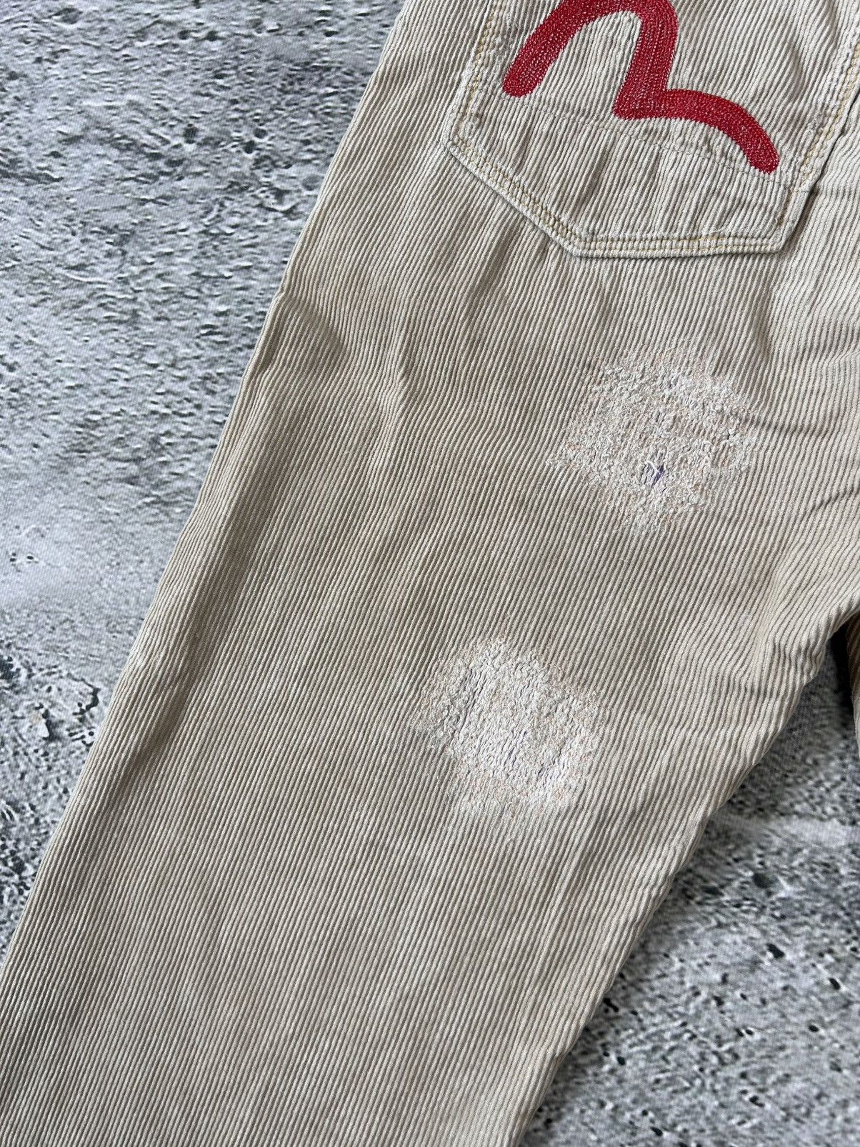 Evisu × Vintage Evisu corduroy pants vintage cords red beige seagulls Size US 30 / EU 46 - 6 Thumbnail