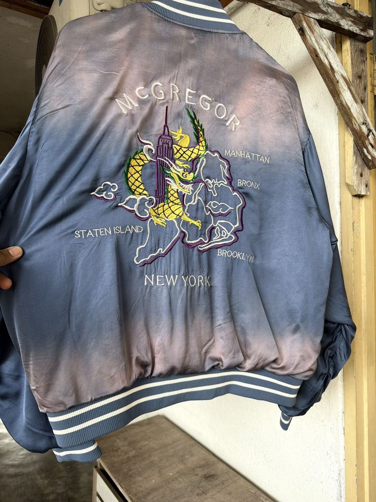 McGregor Rare🔥 McGregor Faded Sun Style Embroidery Sukajan Jacket Size US L / EU 52-54 / 3 - 11 Thumbnail