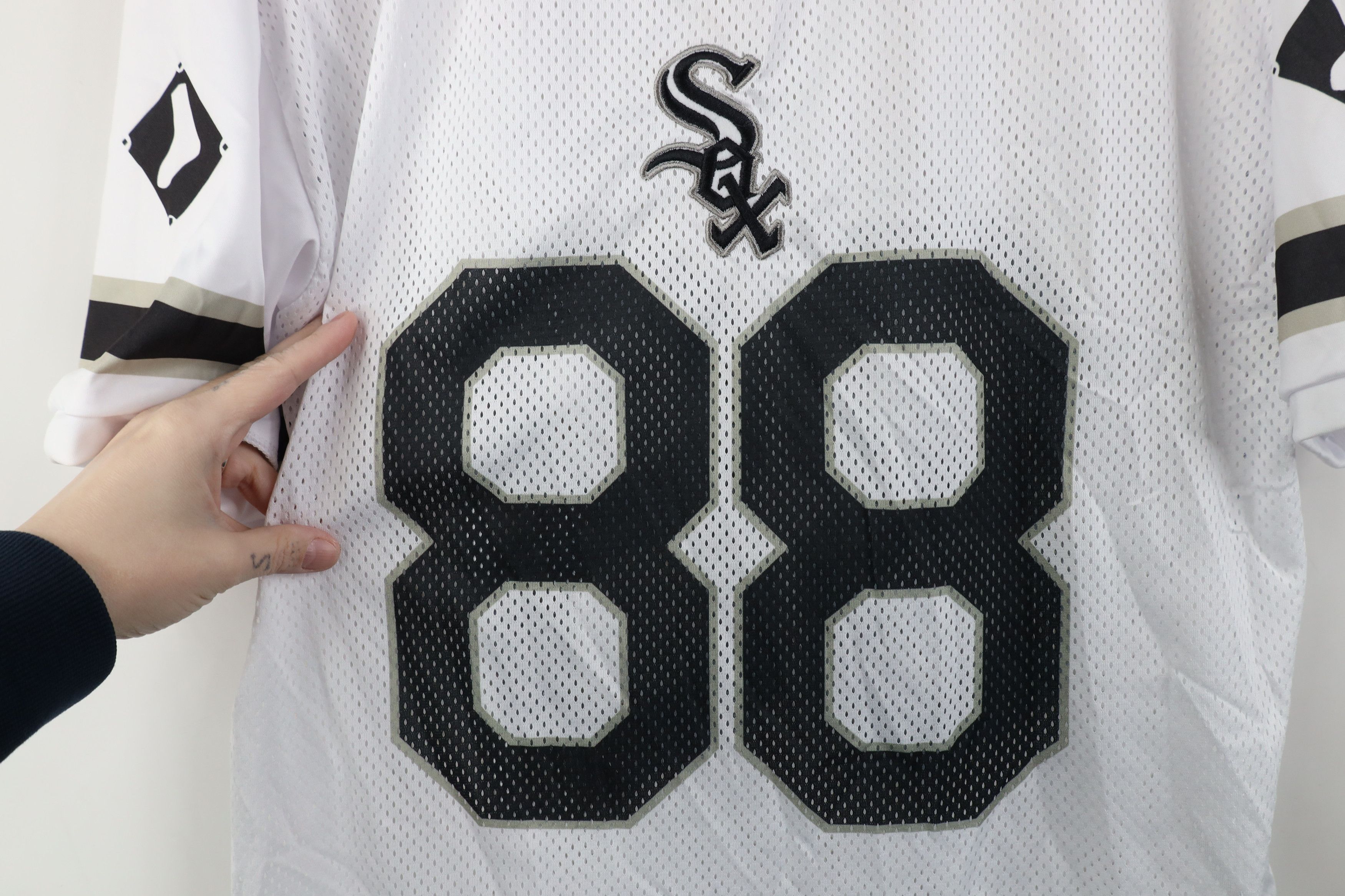 Vintage SGA Miller Lite Beer White Sox Baseball Football Jersey #88 Size US M / EU 48-50 / 2 - 4 Thumbnail