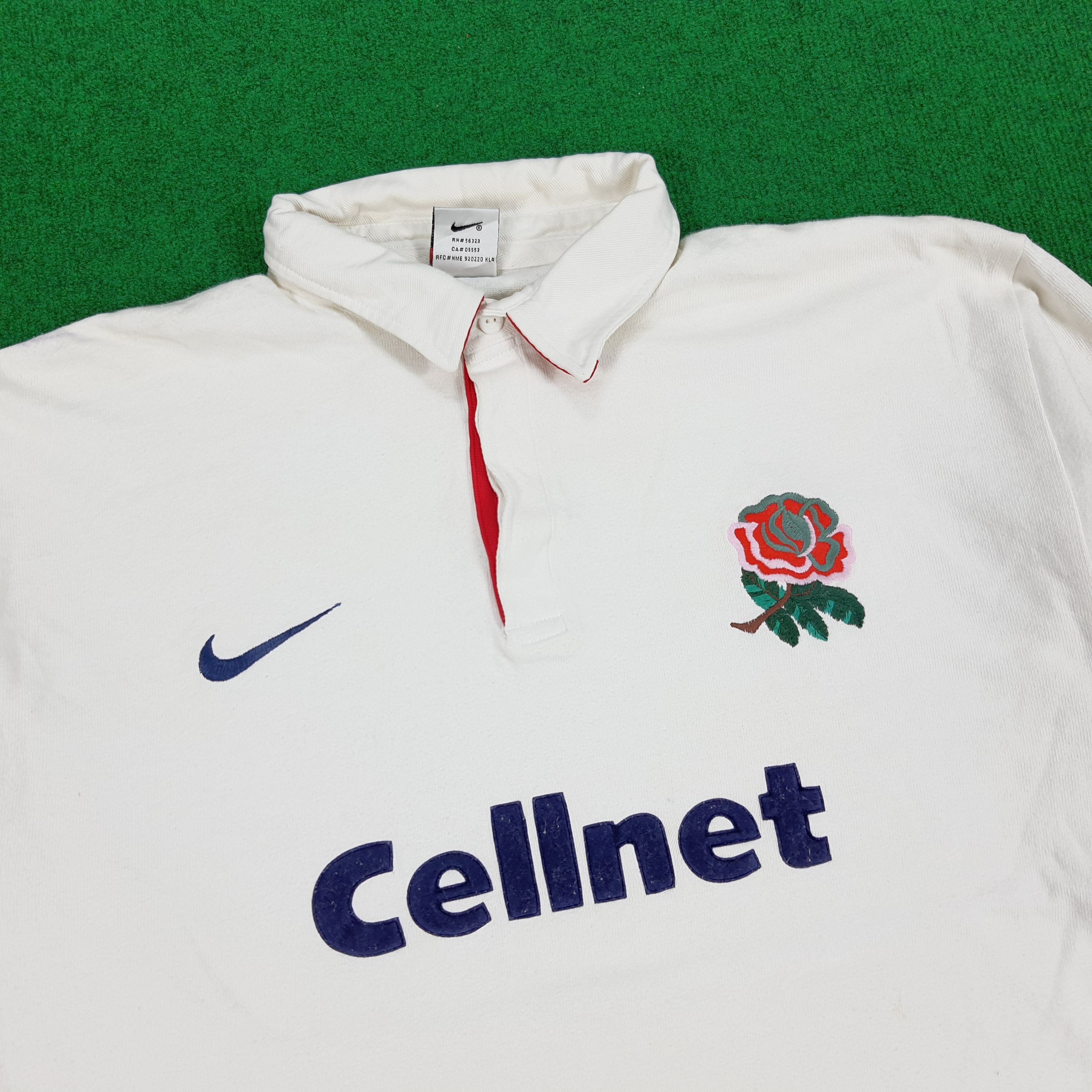 Nike × Vintage Vintage Nike Cellnet 90s Long Sleeve Polo Shirt Size US XL / EU 56 / 4 - 2 Thumbnail