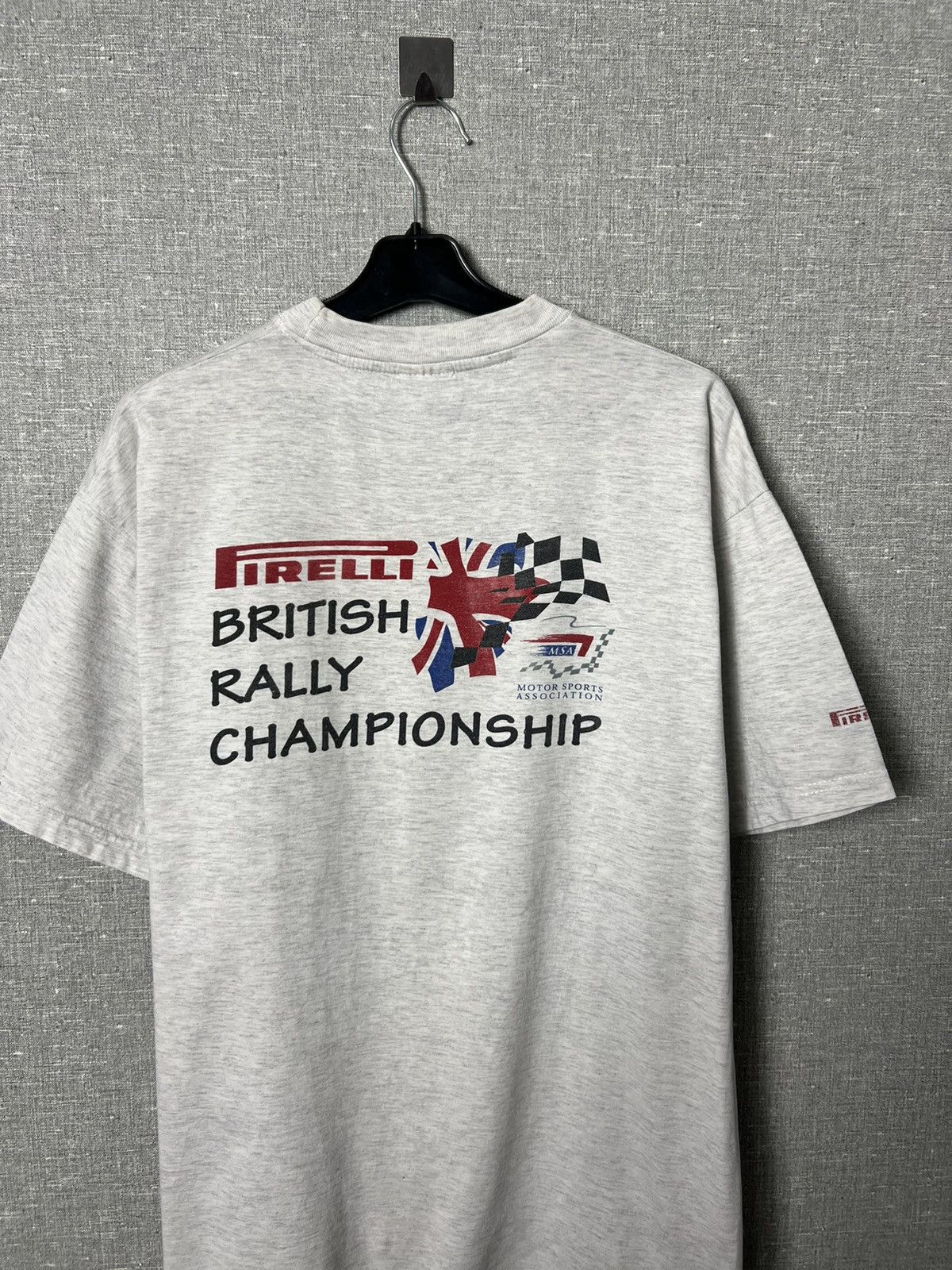 Pirelli Vintage 90s Pirelli British Rally Championship MSA Tee Size US L / EU 52-54 / 3 - 2 Thumbnail