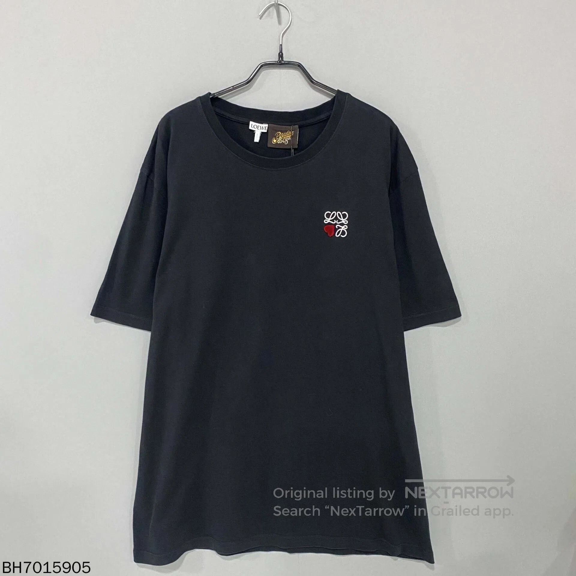Loewe black short sleeve logo t-shirt by loewe. Size US XL / EU 56 / 4 - 1 Thumbnail