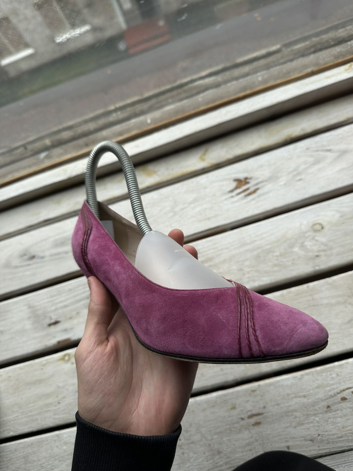 Gucci 🚨ARHIVE GUCCI HEELS LUXURY RARE PINK OLD MONEY Size US 7.5 / IT 37.5 - 4 Thumbnail