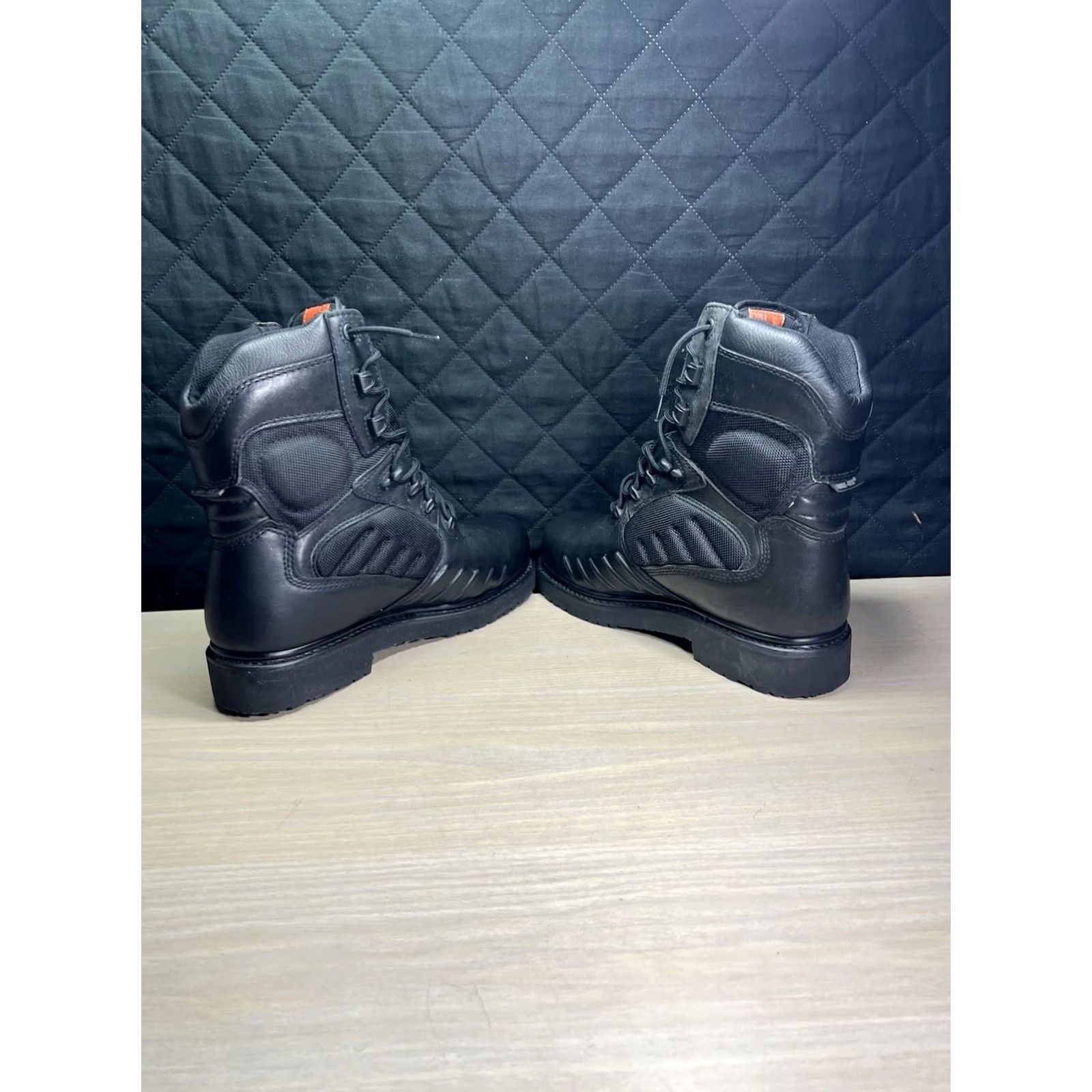 Mens Harley Davidson Black Leather‎ FXRG Motorcycle Gore-Tex Zip Boots Size 10.5 Harley-Davidson Womens Boot Black Leather GoreTex Laced Size  main image 4