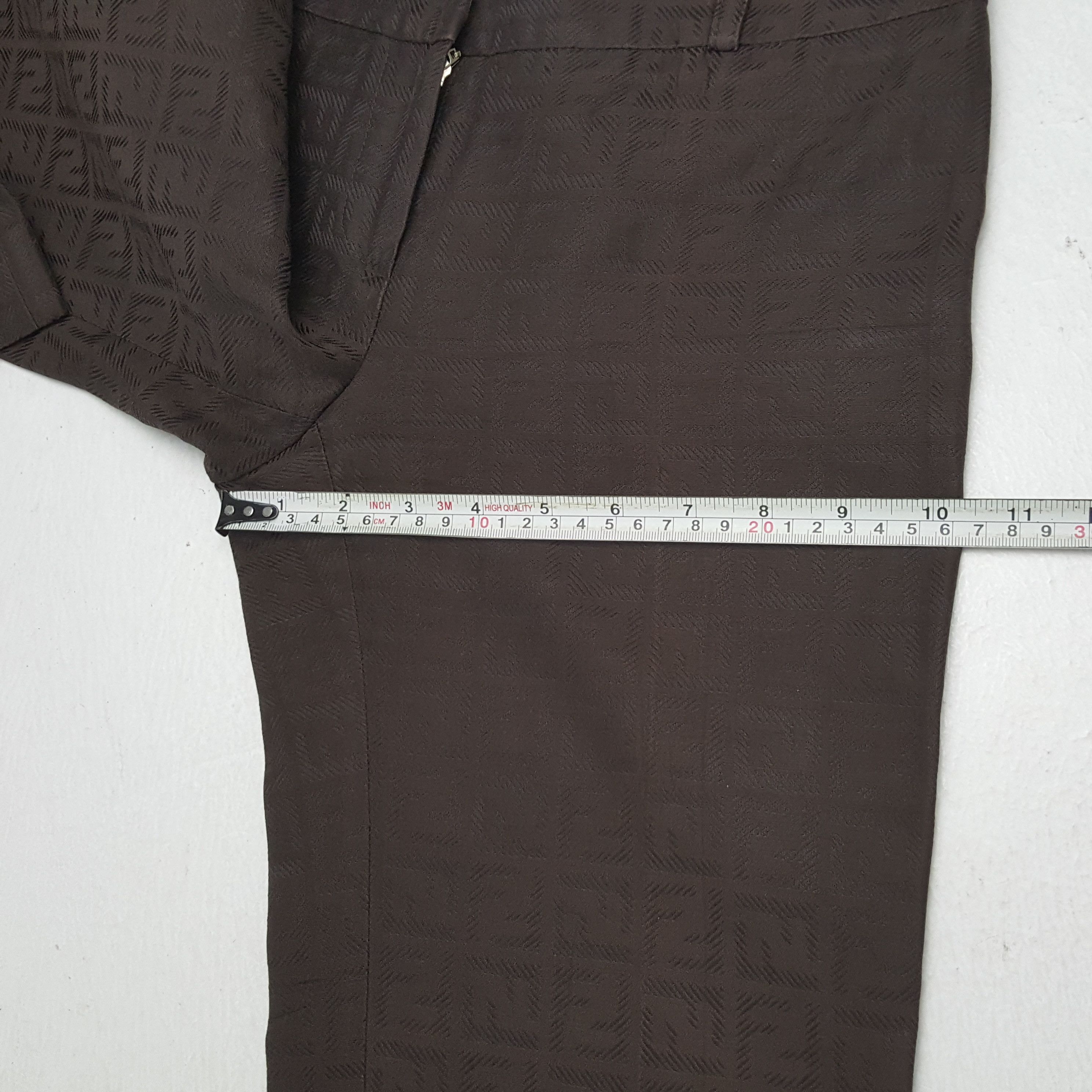 Fendi × Vintage Vintage FENDI Italian Fashion Brand Monogram Design Pants Size 27" / US 4 / IT 40 - 9 Thumbnail