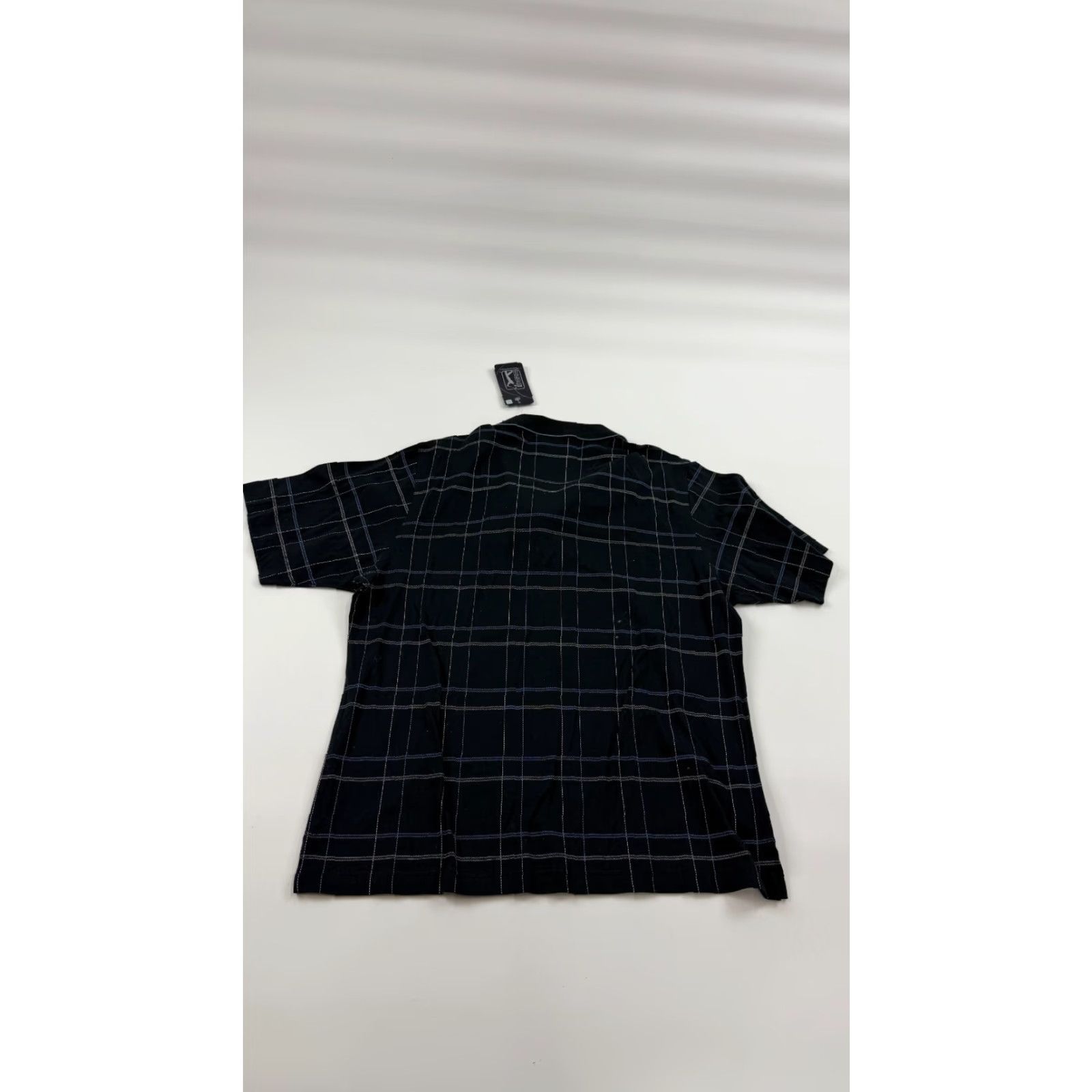 PGA Tour VINTAGE PGA TOUR Shirt Mens Medium Black Check Cotton Short Sleeve Polo Golf Performance Size US M / EU 48-50 / 2 - 5 Thumbnail