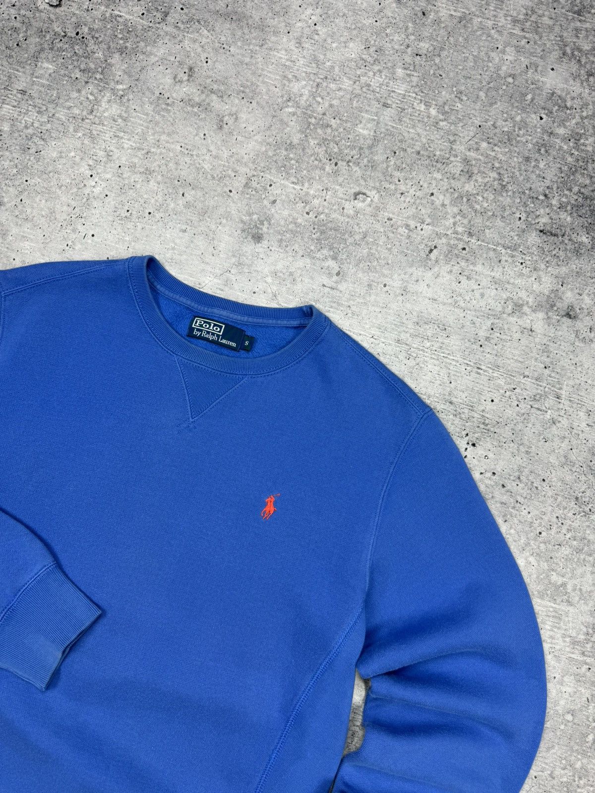 Polo Ralph Lauren × Vintage Vintage Ralph Lauren 90’s Y2K Style Blue American Sweatshirt Size US S / EU 44-46 / 1 - 4 Thumbnail