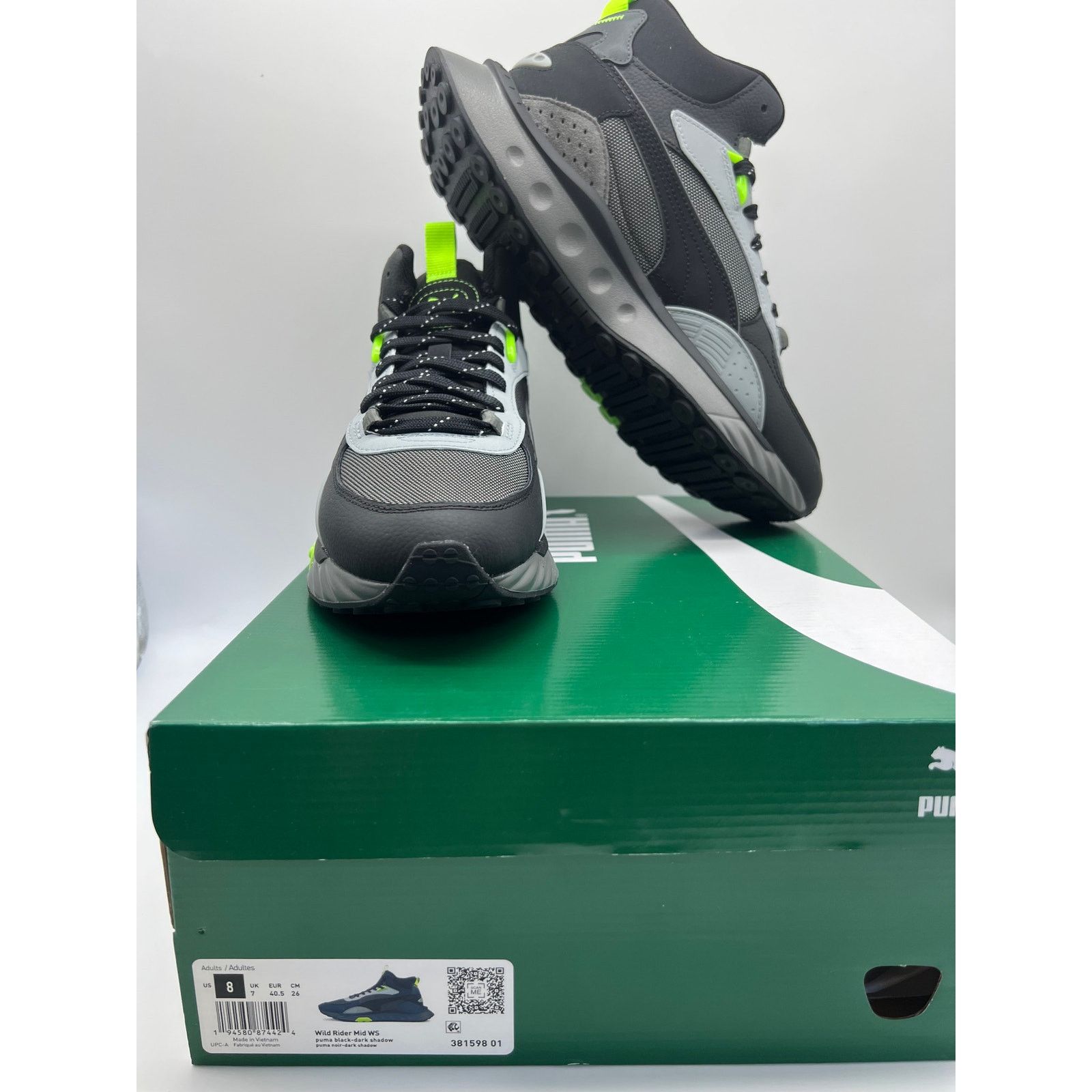 Puma Puma Wild Rider Mid WS Black/Grey 381598-01 Men