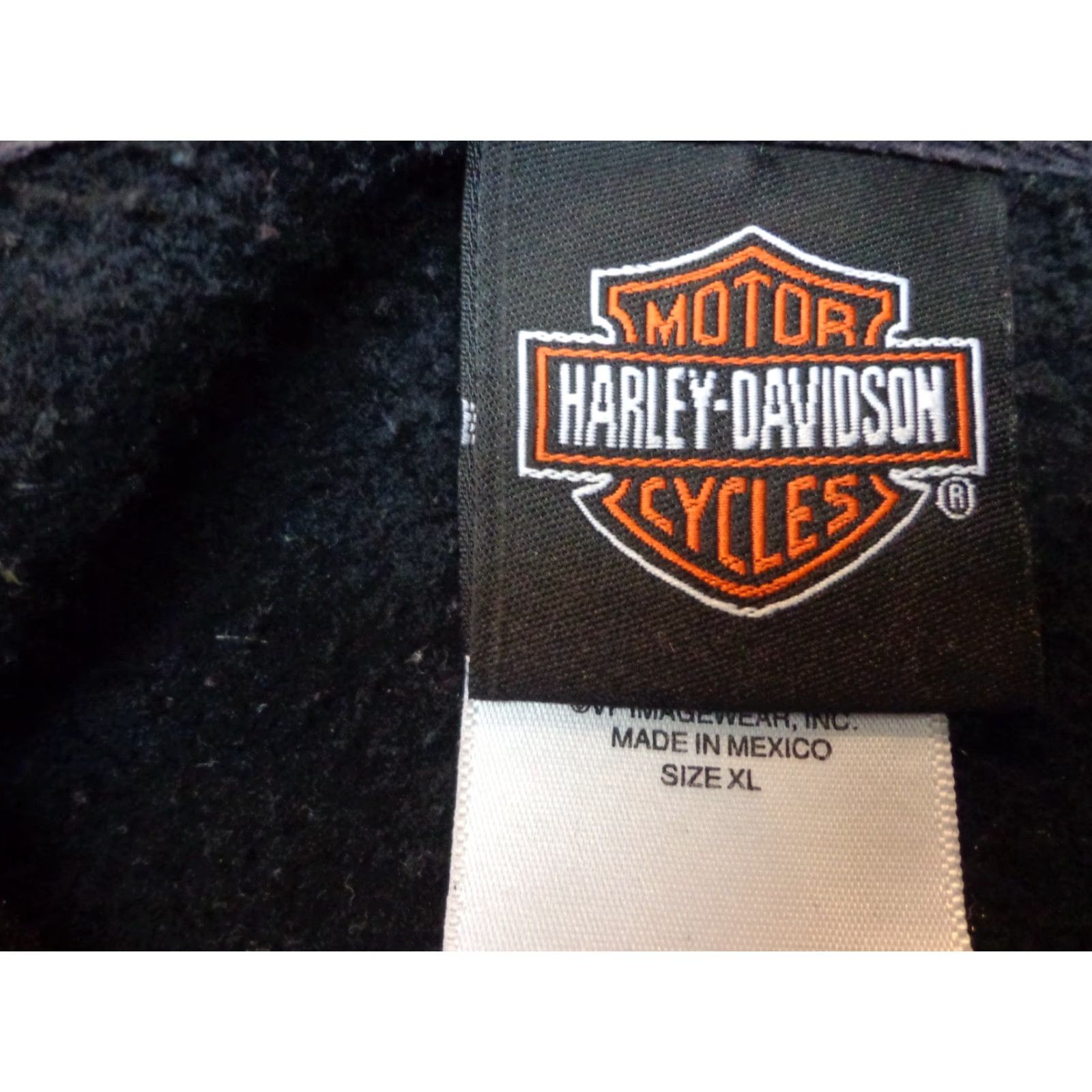 Harley Davidson Harley-Davidson Hoodie Womens XL Long Sleeve Hooded Pullover Black Cotton Blend Logo Size XL / US 12-14 / IT 48-50 - 3 Thumbnail