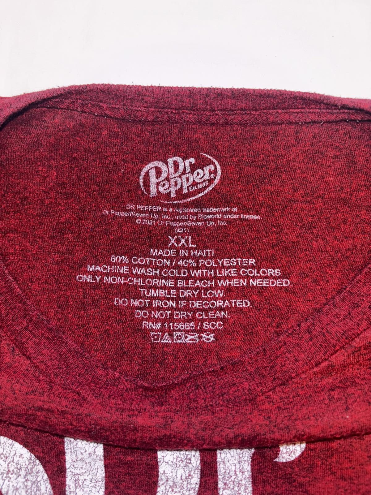 Designer Dr Pepper Vintage Style T-Shirt - XXL Size US XXL / EU 58 / 5 - 4 Thumbnail