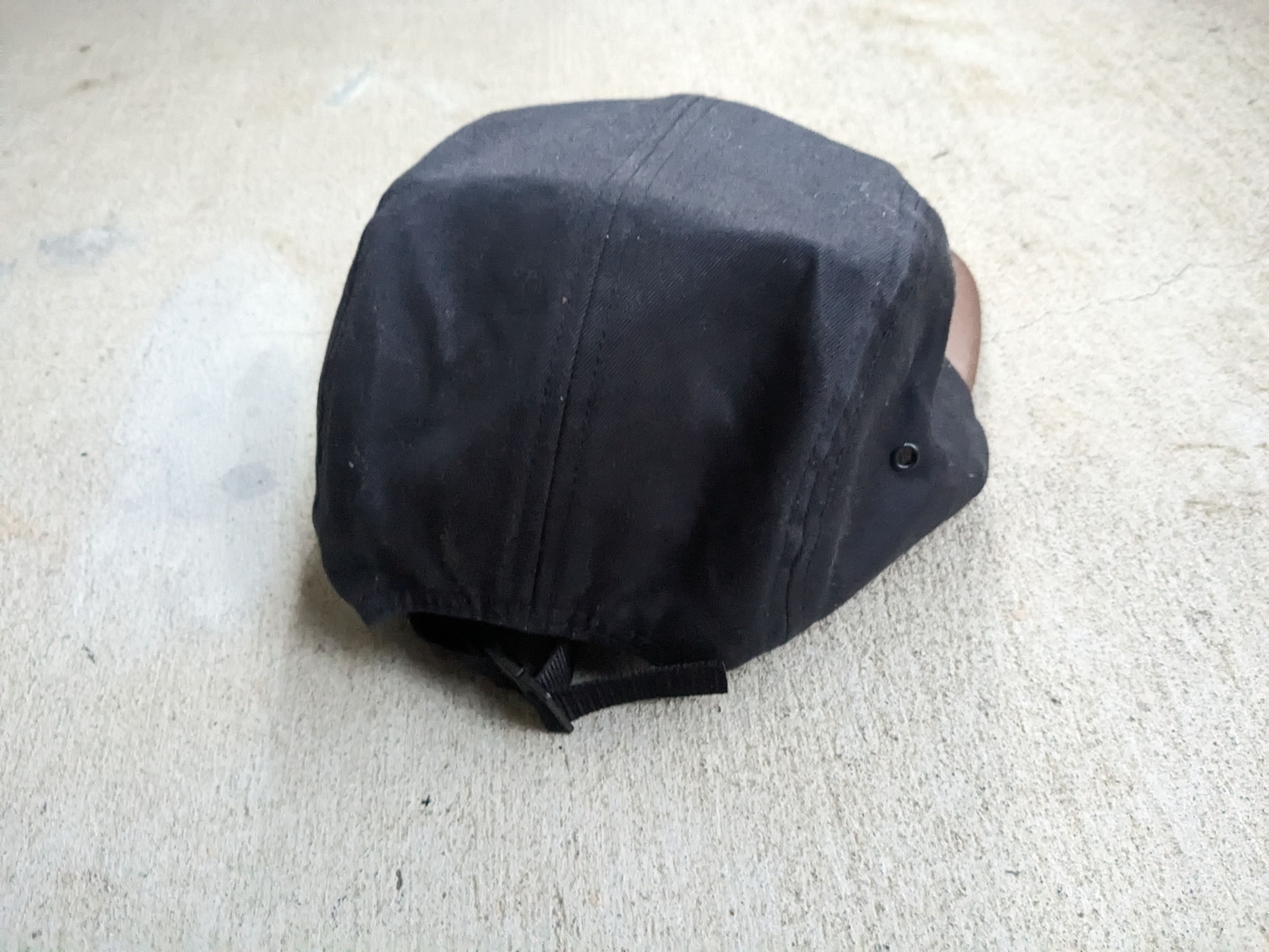 Supreme Supreme Expedition Leather Camp Cap Black Hat 5 Panel BOGO Size ONE SIZE - 6 Thumbnail