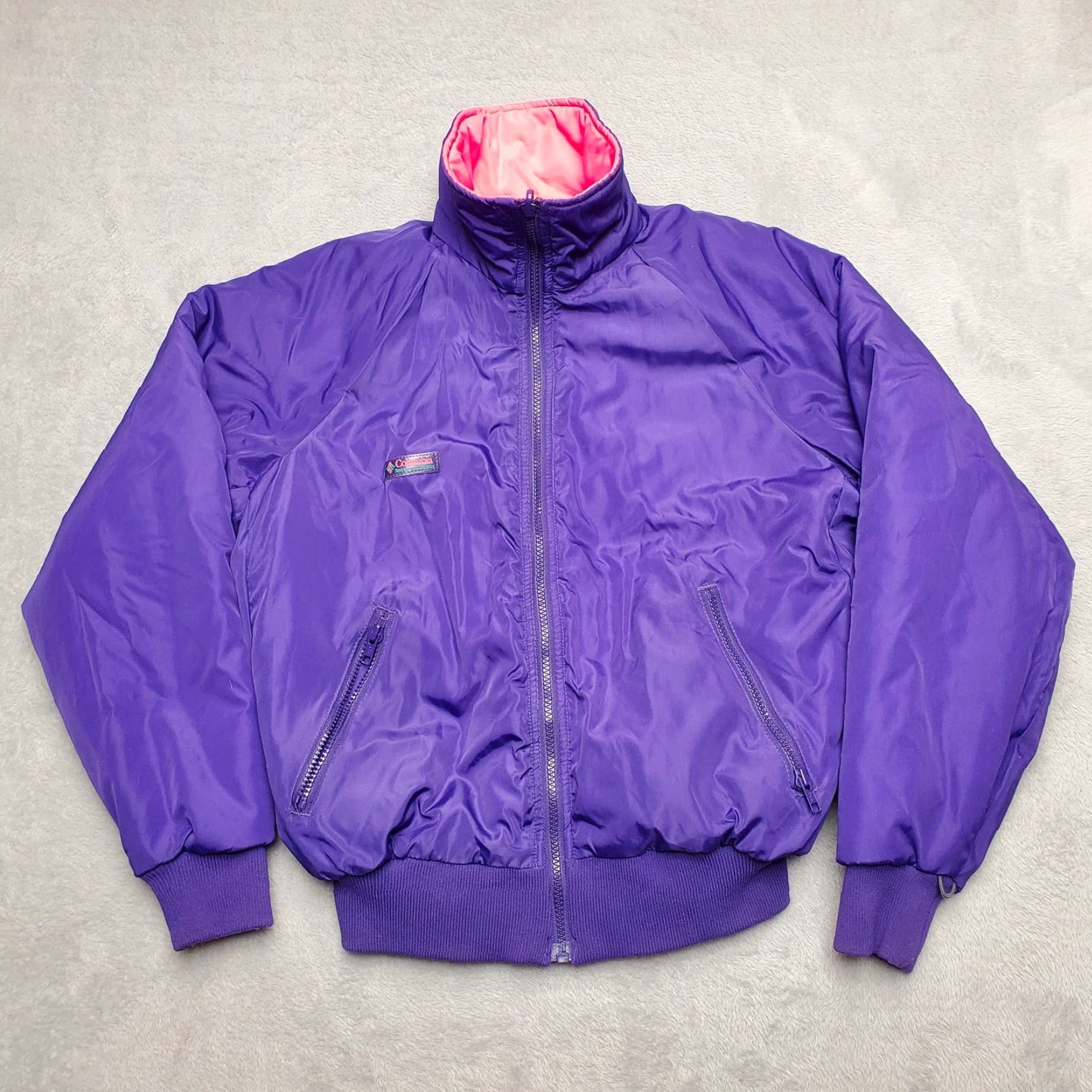 Vintage Columbia Jacket Womens Large Purple Pink Reversible Snowboard Ski Winter Size L / US 10 / IT 46 - 2 Thumbnail