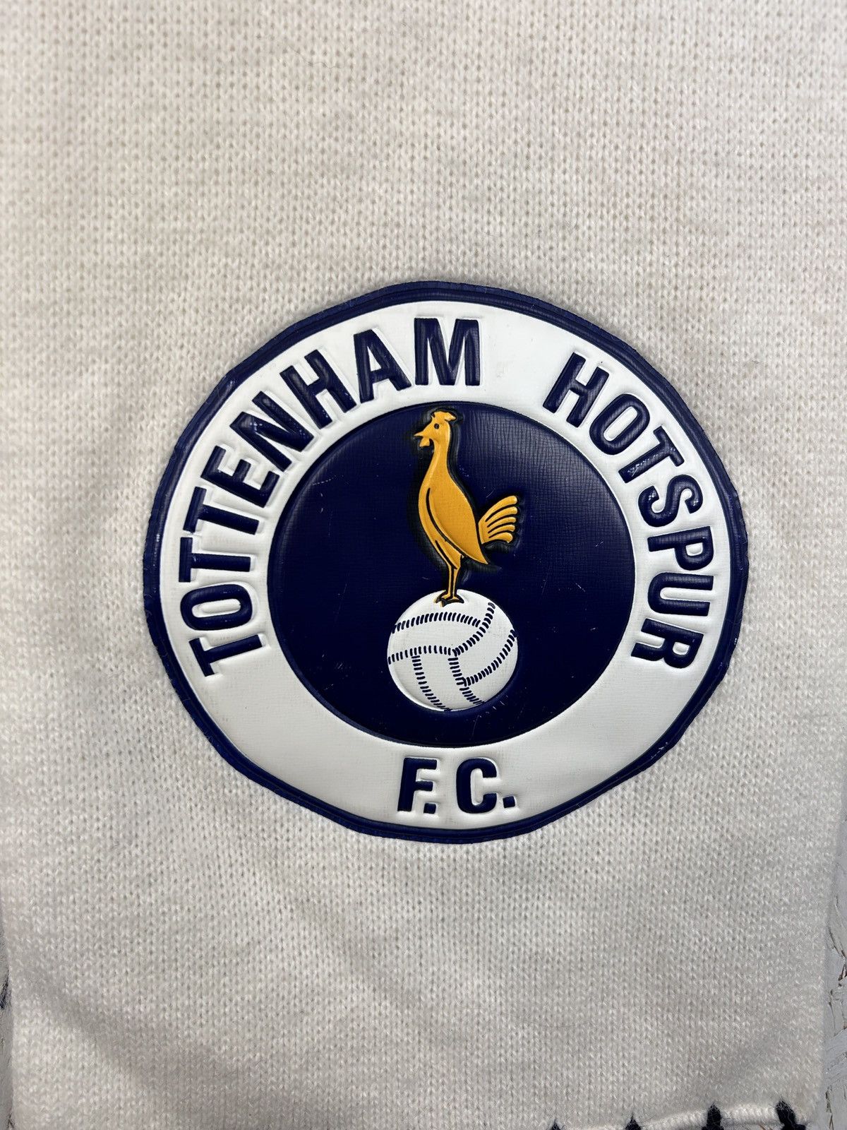 Vintage 90s Vintage Tottenham FC Spurs Rubber Badge Fanwear Scarf Size ONE SIZE - 2 Thumbnail