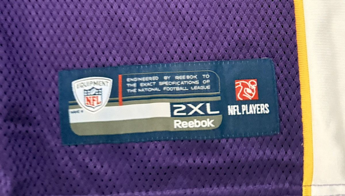 Reebok Brett Favre Minnesota Vikings Vintage Jersey Size US XXL / EU 58 / 5 - 2 Thumbnail