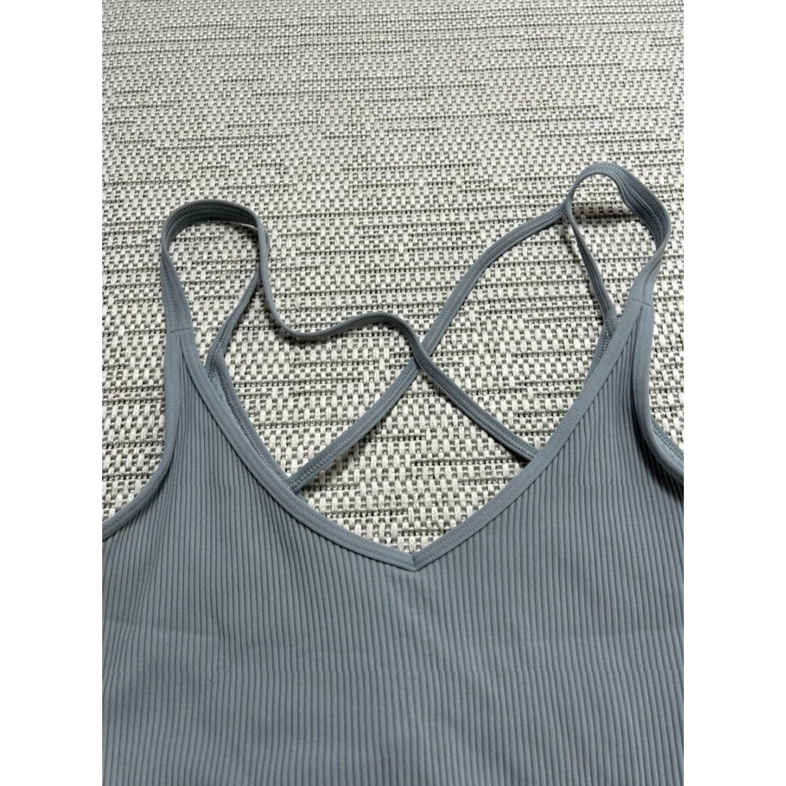 Vuori Vuori Tank Top Womens Xxs Blue Ribbed Yoga Pullover Size XXS / US 00 / IT 34 - 2 Thumbnail