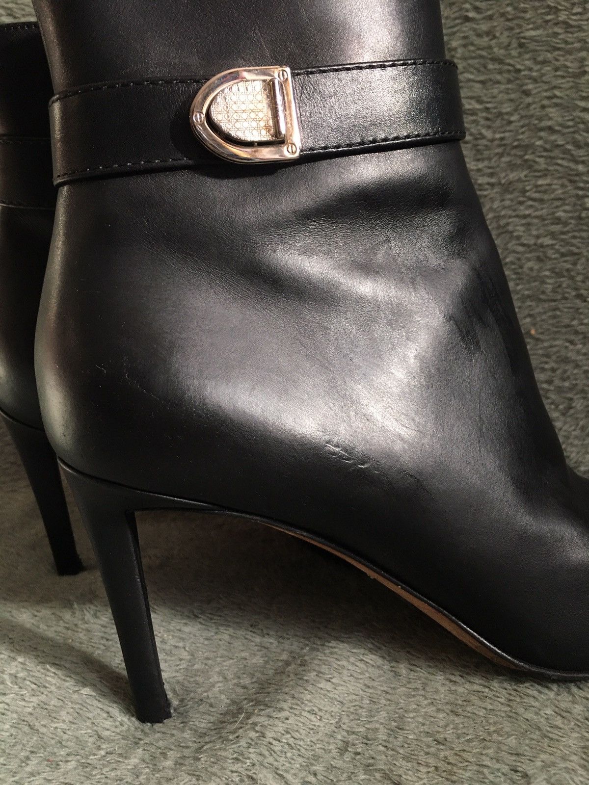 Dior DIOR Black Leather Zip Ankle Boots EU 38 Size US 8 / IT 38 - 5 Thumbnail