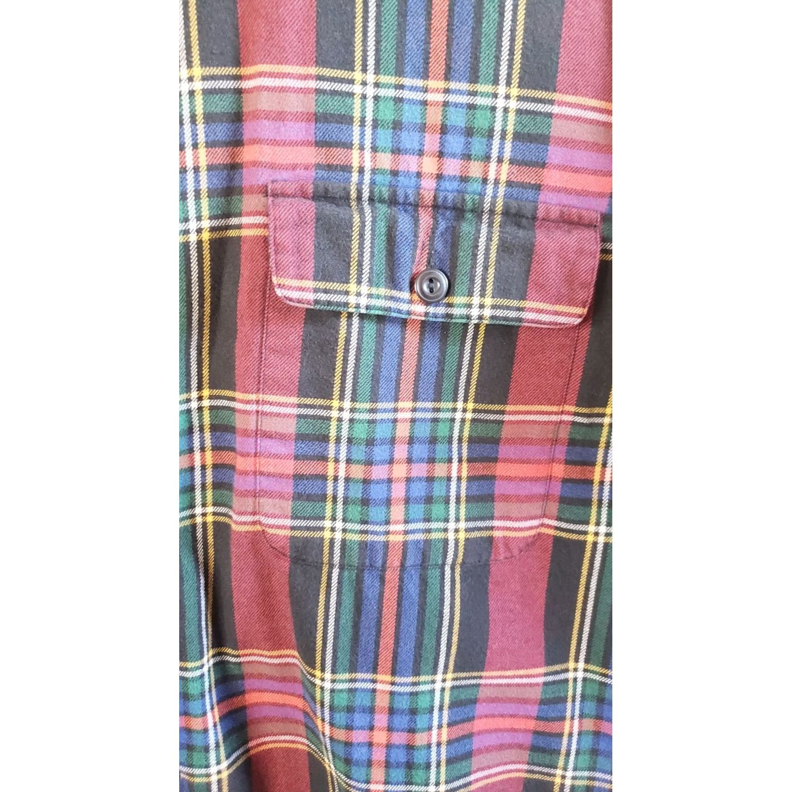 Polo Ralph Lauren Ralph Lauren Polo Benford Shirt Mens L Large Red Multicolor Plaid Long Sleeve Cotton Size US L / EU 52-54 / 3 - 5 Thumbnail