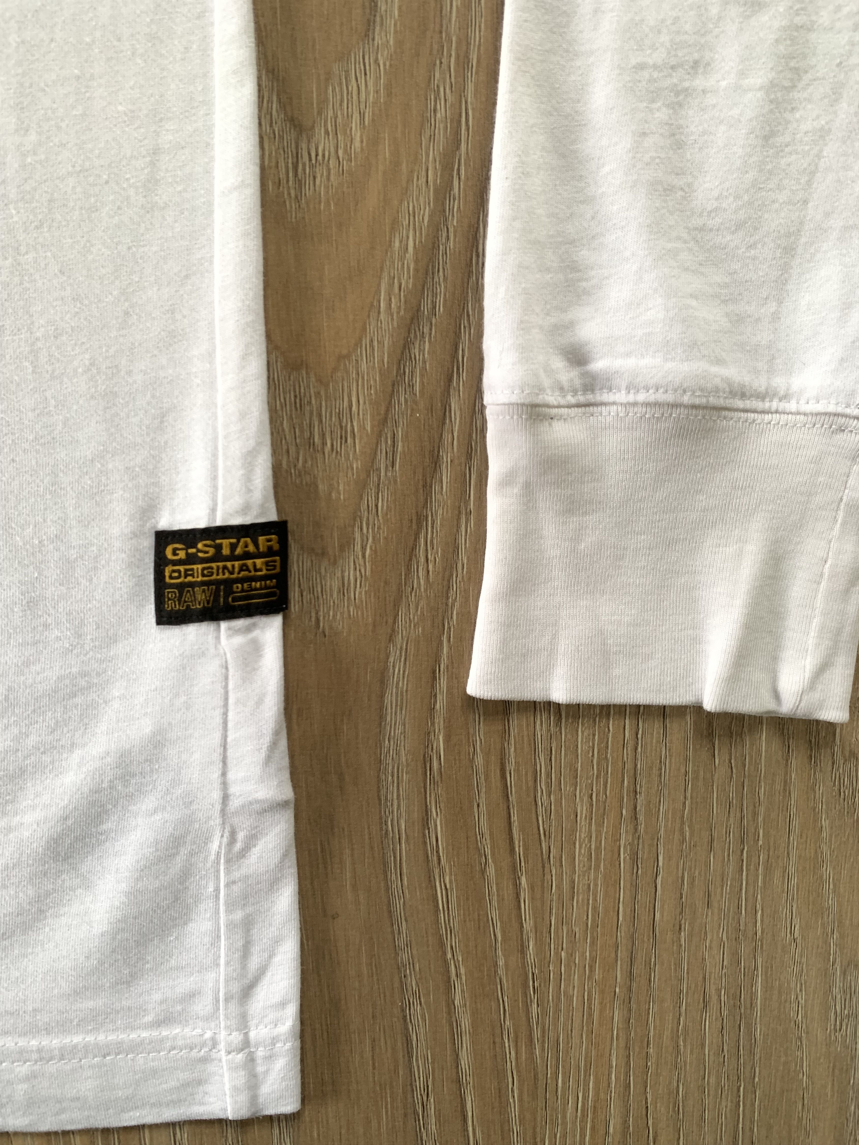 G-Star G Star Raw Basic White Long Sleeve T Shirt Size US L / EU 52-54 / 3 - 7 Thumbnail