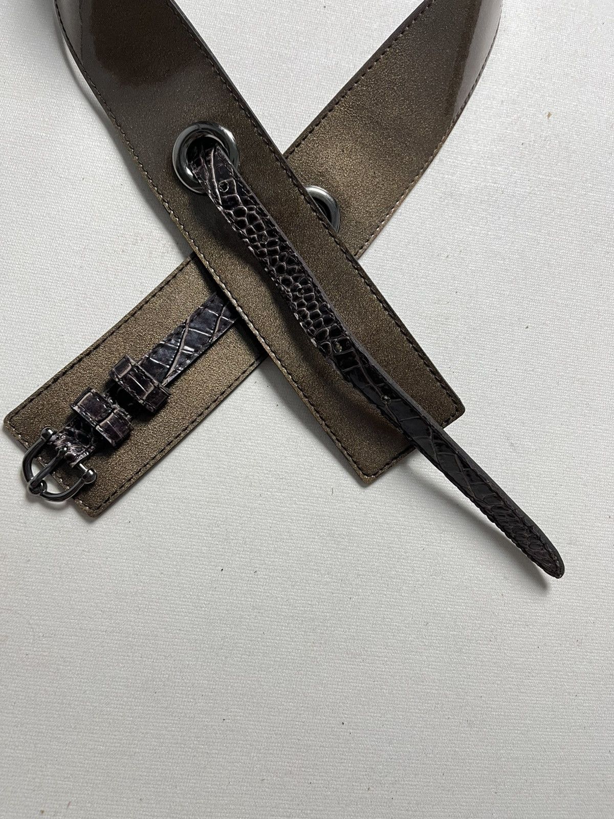 Japanese Brand Vintage wide belts Size ONE SIZE - 2 Thumbnail