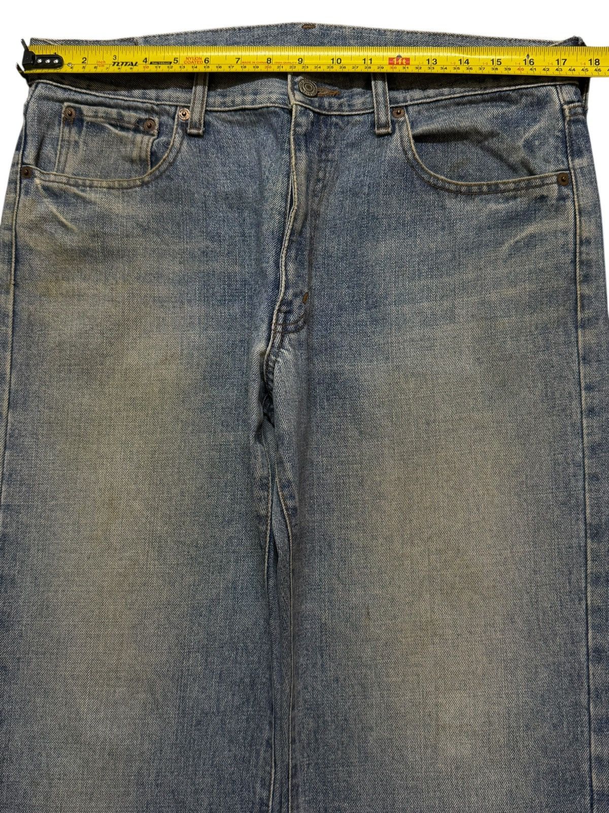 JNCO Vintage Y2K Japanese Brand Blue Mud Wash Faded Wide Leg Size US 34 / EU 50 - 9 Thumbnail
