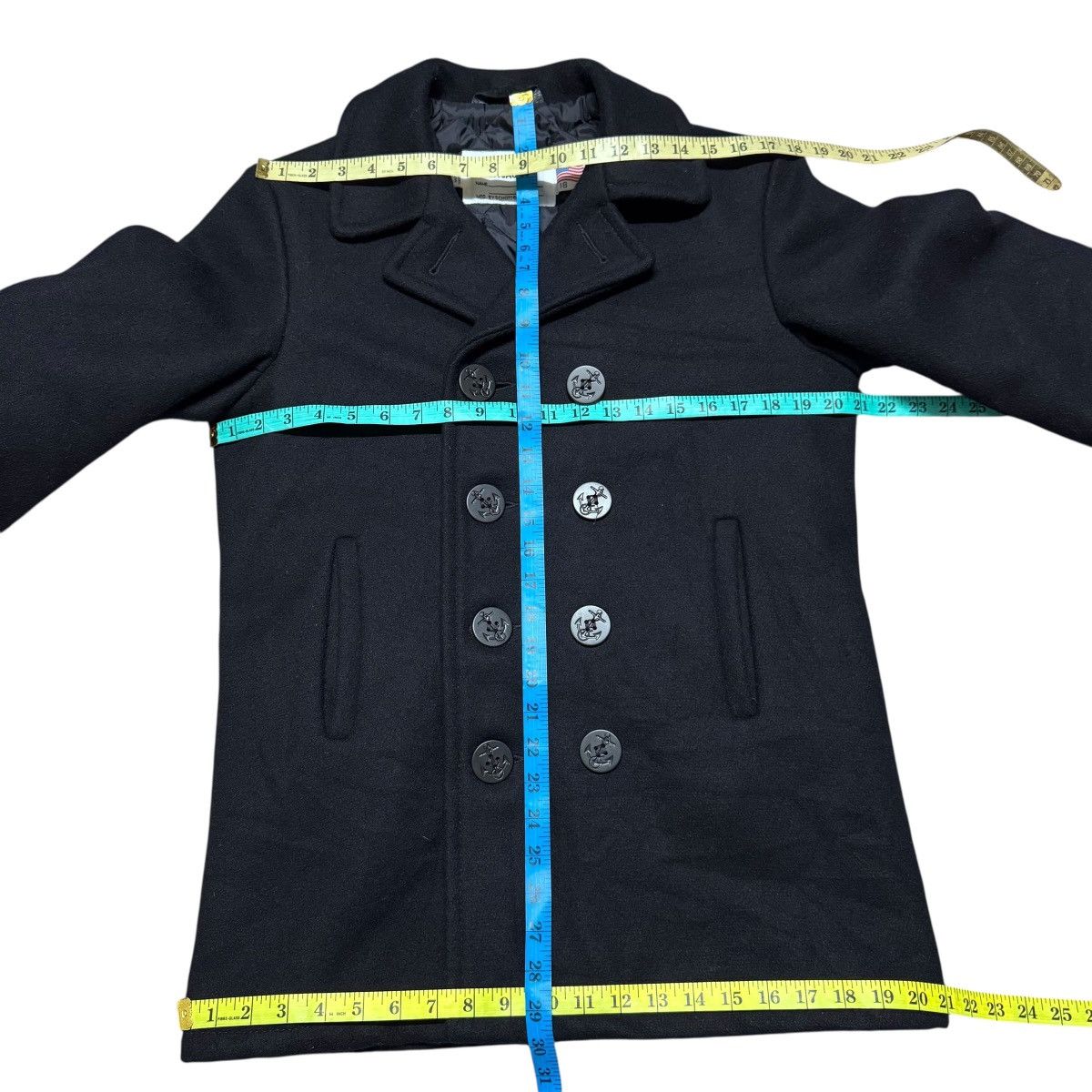 Schott Vintage Schott NYC U.S 740N Pea Jacket Melton Heavyweight Size US M / EU 48-50 / 2 - 16 Thumbnail