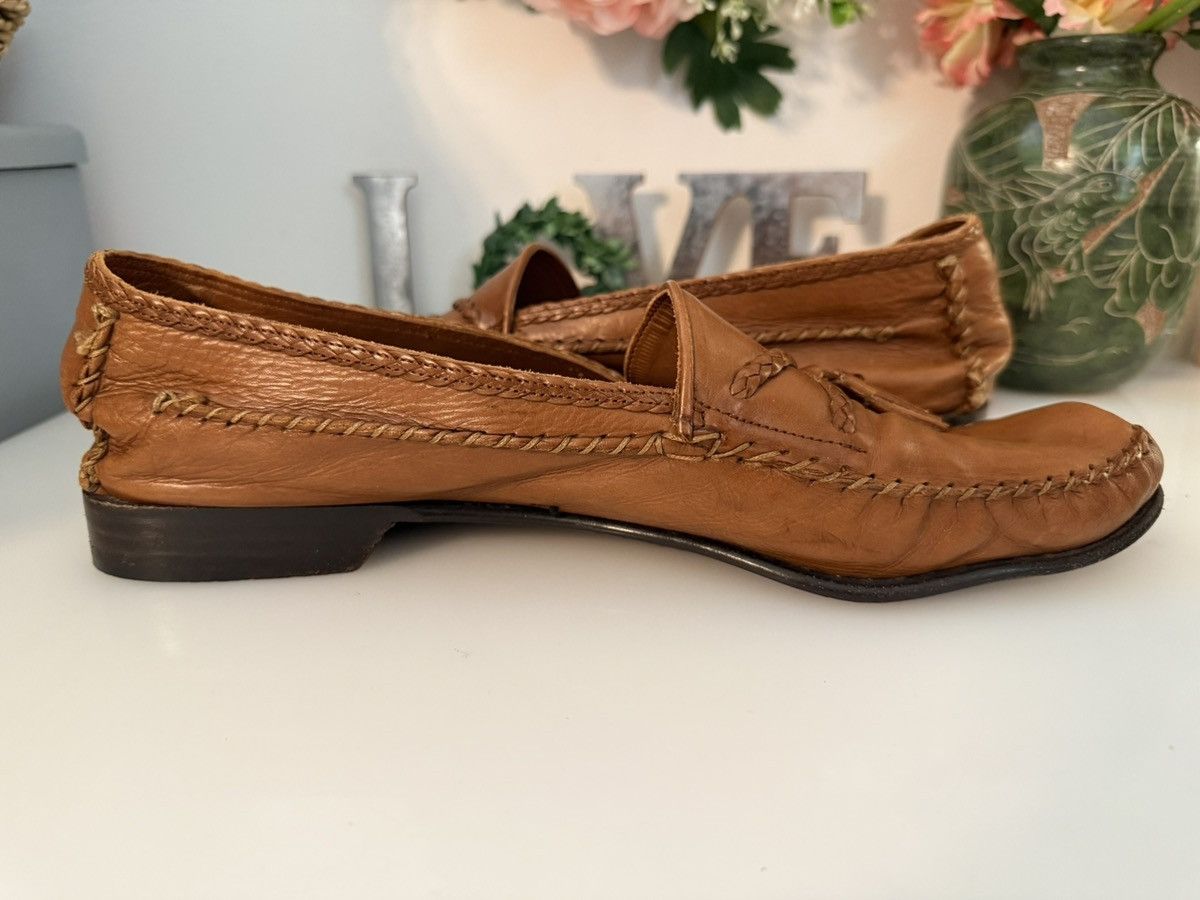 Bragano Bragano Italy Leather Tasseled Loafers 10.5 M Cognac Brown Size US 10.5 / EU 43-44 - 8 Thumbnail
