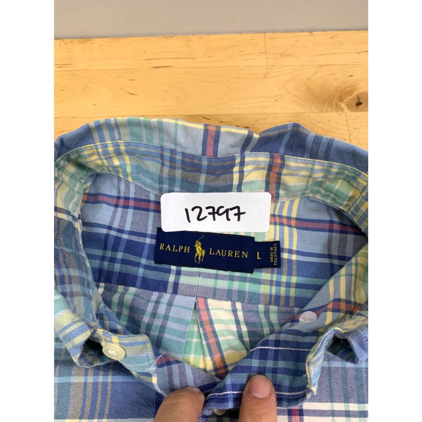 Polo Ralph Lauren Polo Ralph Lauren Button-Up Shirt Men L Long Sleeve Plaid Multicolor Cotton Classic Size US L / EU 52-54 / 3 - 2 Thumbnail