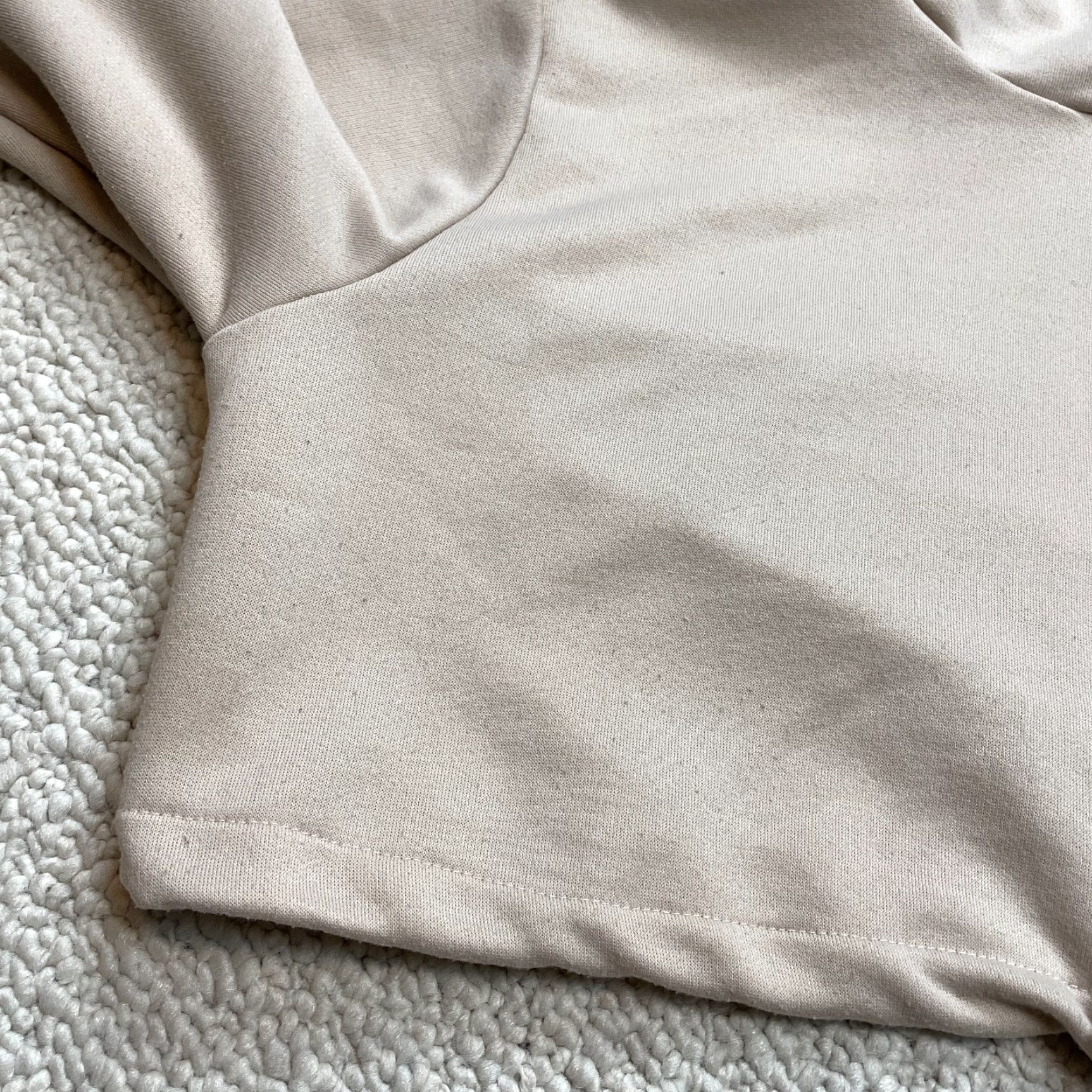 Boohoo Boohoo Cropped Hoodie Sweatshirt Womens 12 Beige Pullover Polyester Long Sleeve Shirt Womens 12 Beige Pullover Hoodie Sweatshirt Boohoo Size XL / US 12-14 / IT 48-50 - 4 Thumbnail