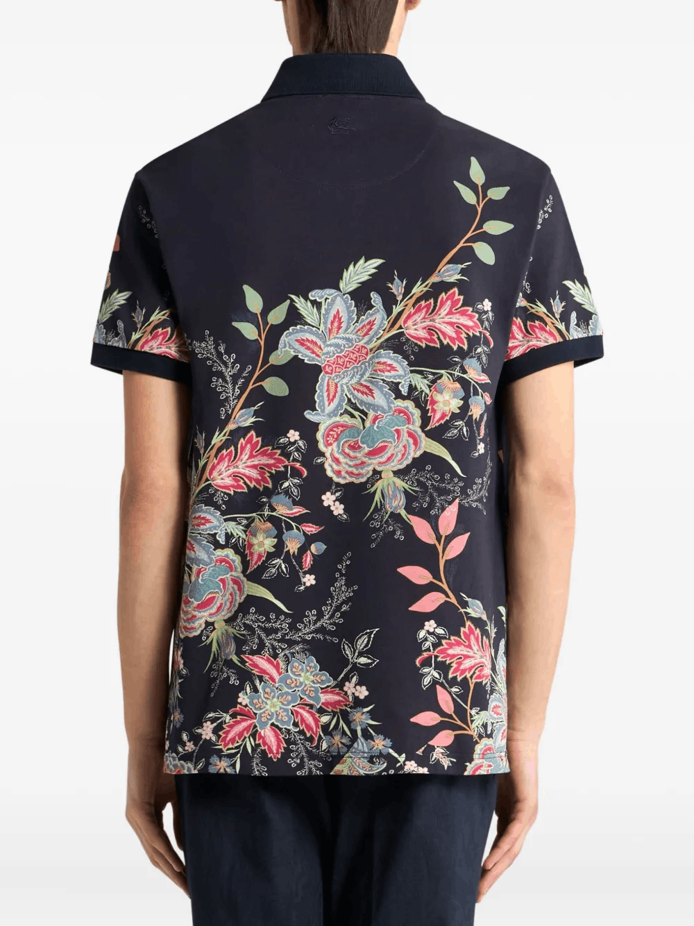 Other Flowers & Peacock Polo Shirt – Bold Graphic Print Size US M / EU 48-50 / 2 - 4 Thumbnail