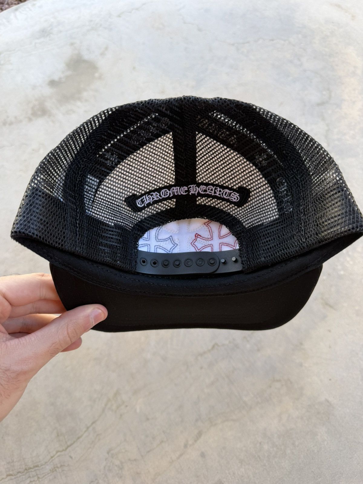 Chrome Hearts Chrome Hearts Black USA Triple Cross Patch Trucker Hat New Size ONE SIZE - 5 Thumbnail