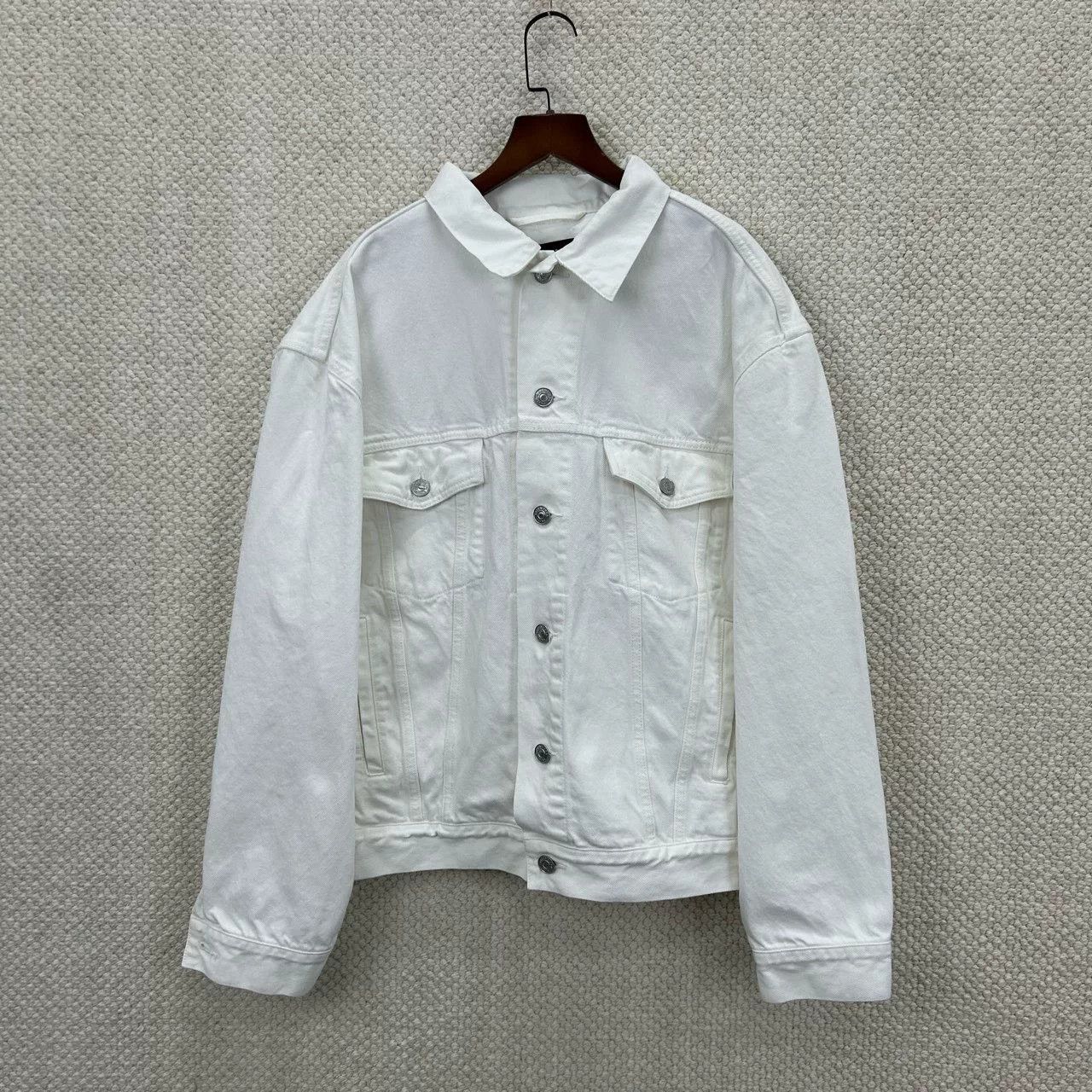 Balenciaga Balenciaga Logo Denim Jacket Size 44 Size US S / EU 44-46 / 1 - 1 Thumbnail