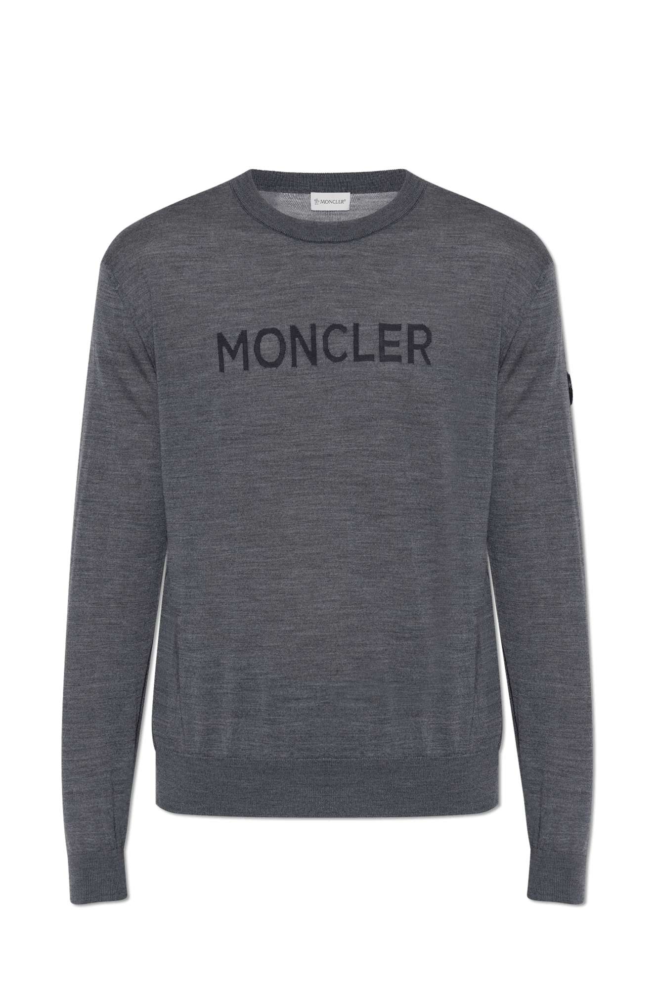 Moncler o1s22i1n1124 Lightweight Wool Pullover Sweater in Grey Size US M / EU 48-50 / 2 - 1 Thumbnail