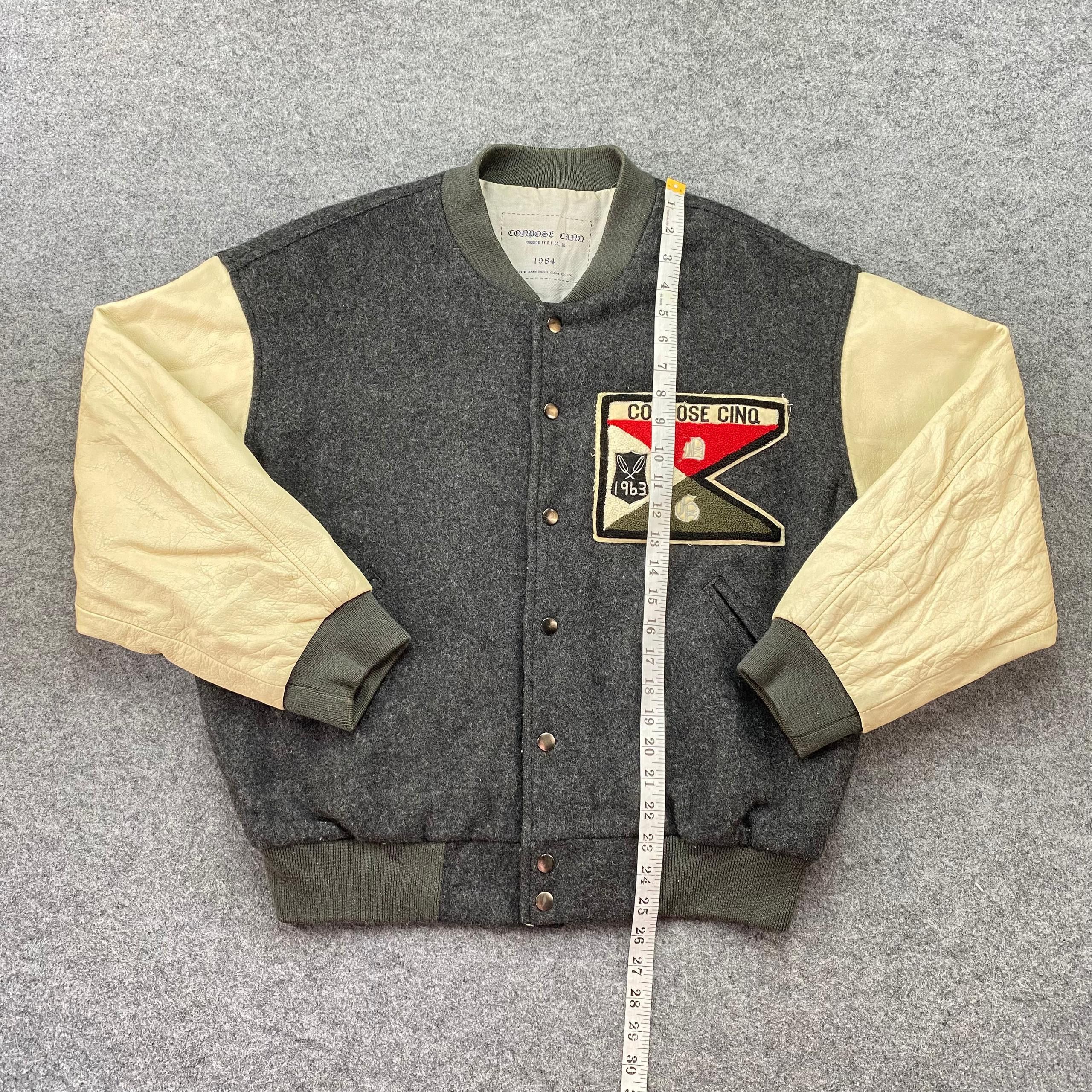 Hysteric Glamour Vintage Conpose Cinq Varsity Jacket Size US M / EU 48-50 / 2 - 4 Thumbnail