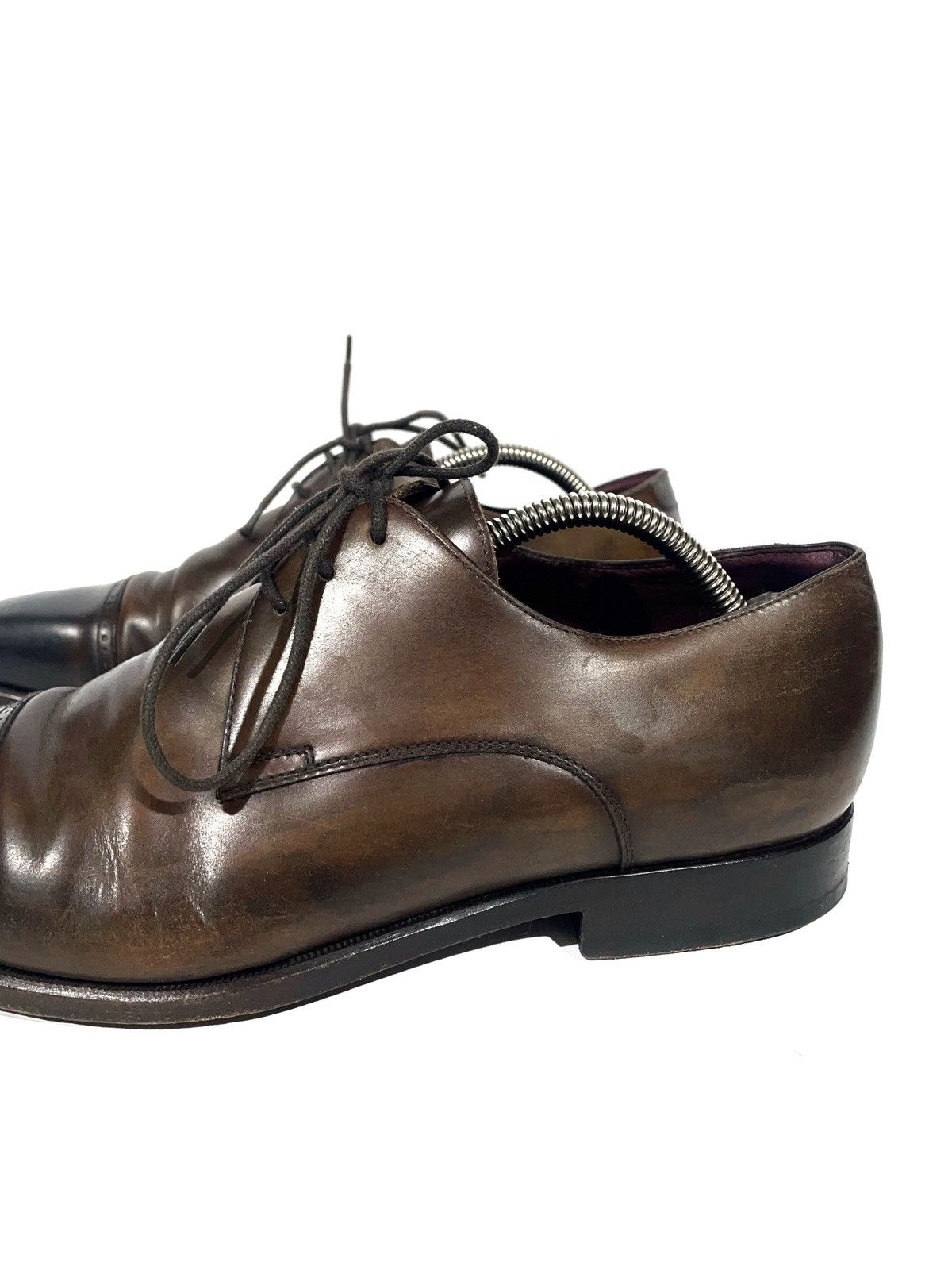 Canali × Vintage Canali Vintage Leather Mens Classic Formal Gradient Shoes 42 Size US 9 / EU 42 - 2 Thumbnail