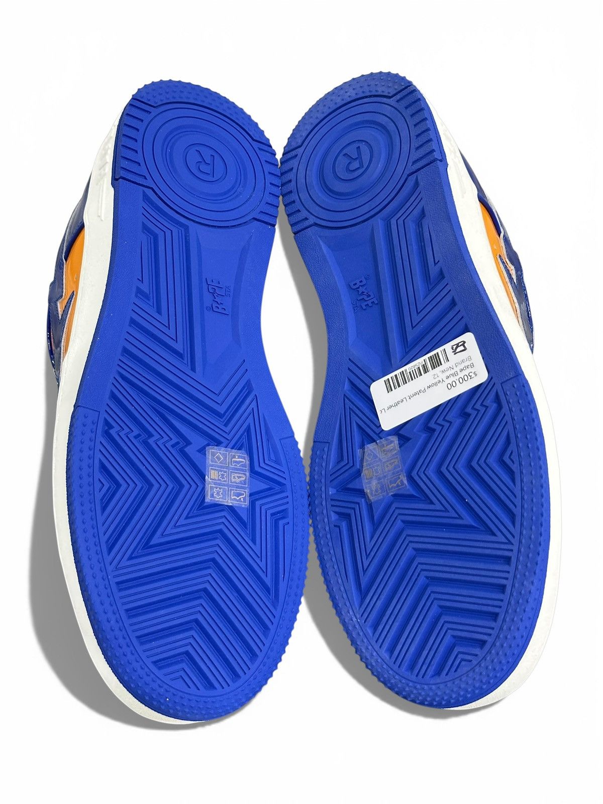 Bape A Bathing Ape Bape Sta Patent Leather Blue Orange Size 12 Size US 12 / EU 45 - 8 Thumbnail