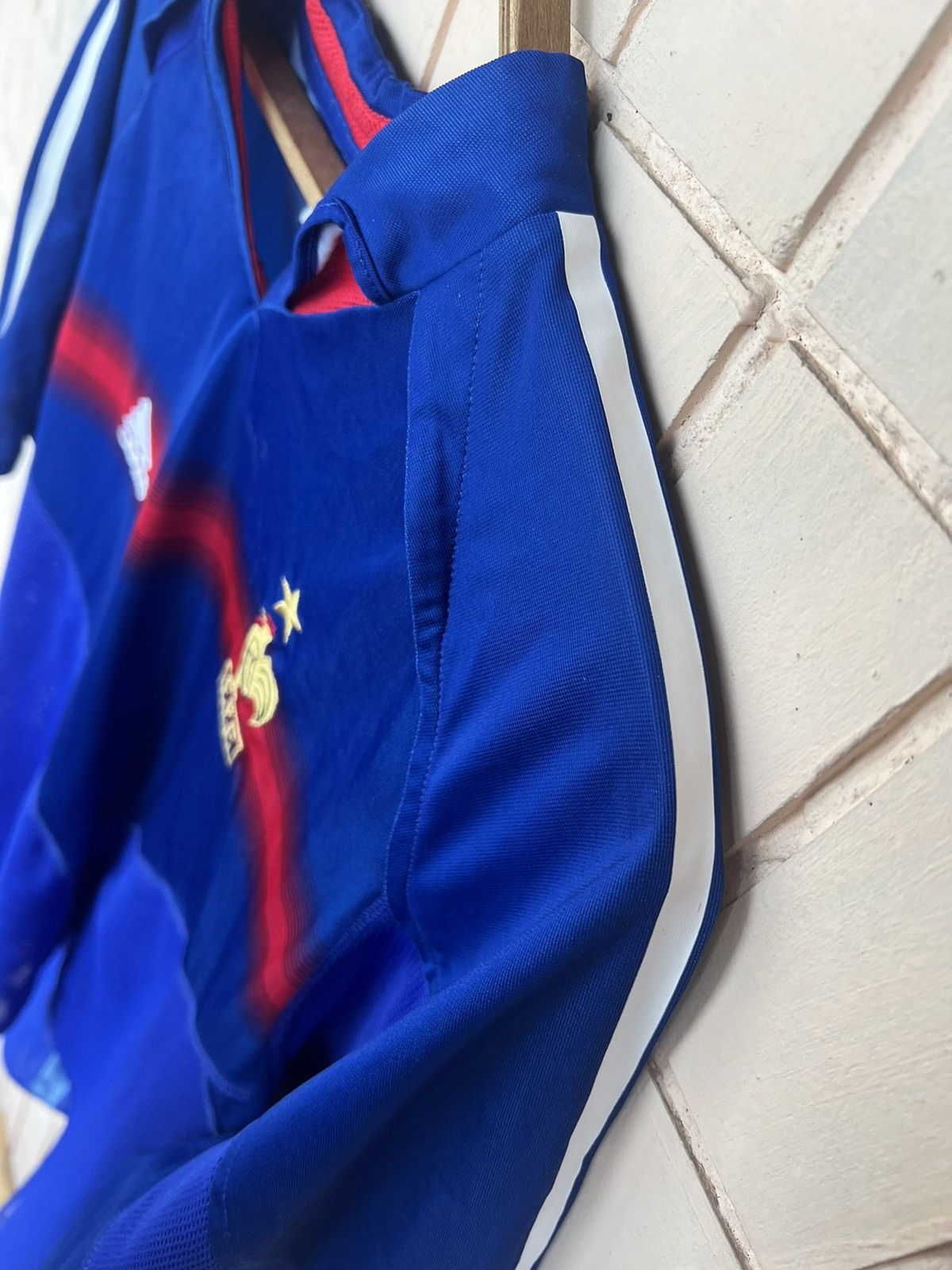Adidas Vintage Adidas 2003 F.F.F French National Soccer Jersey Size US M / EU 48-50 / 2 - 13 Thumbnail
