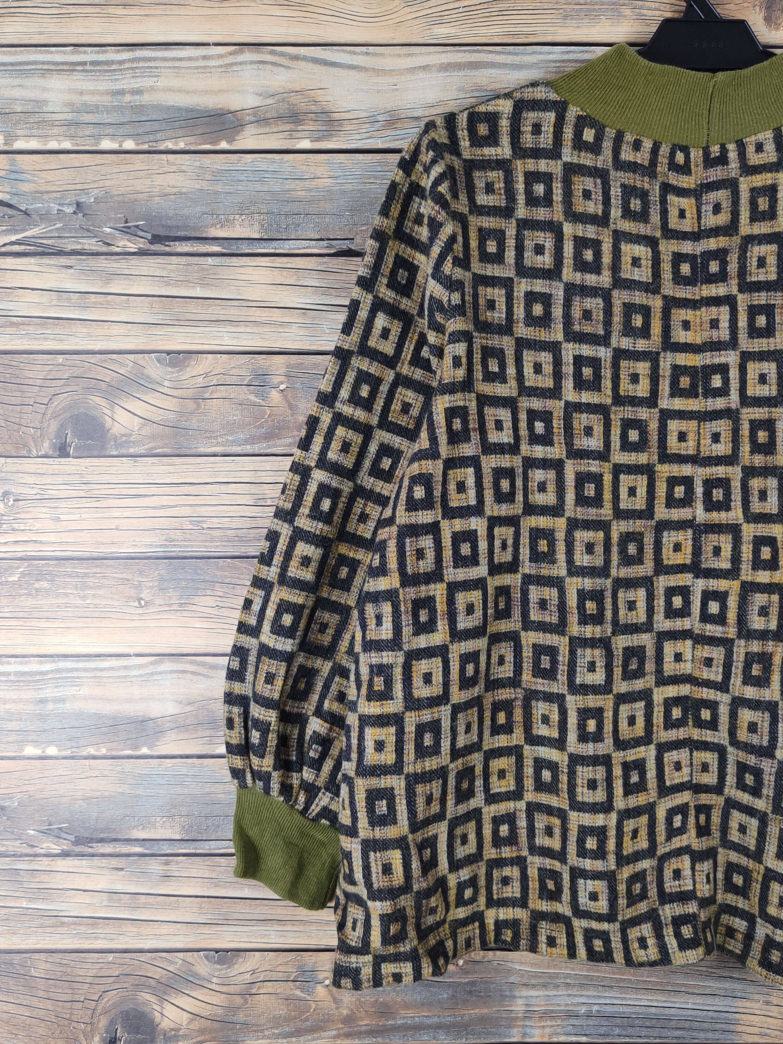 Homespun Knitwear × Japanese Brand × Vintage Japanese Brand Olive Knitwear Blouses #W1539 Size M / US 6-8 / IT 42-44 - 8 Thumbnail