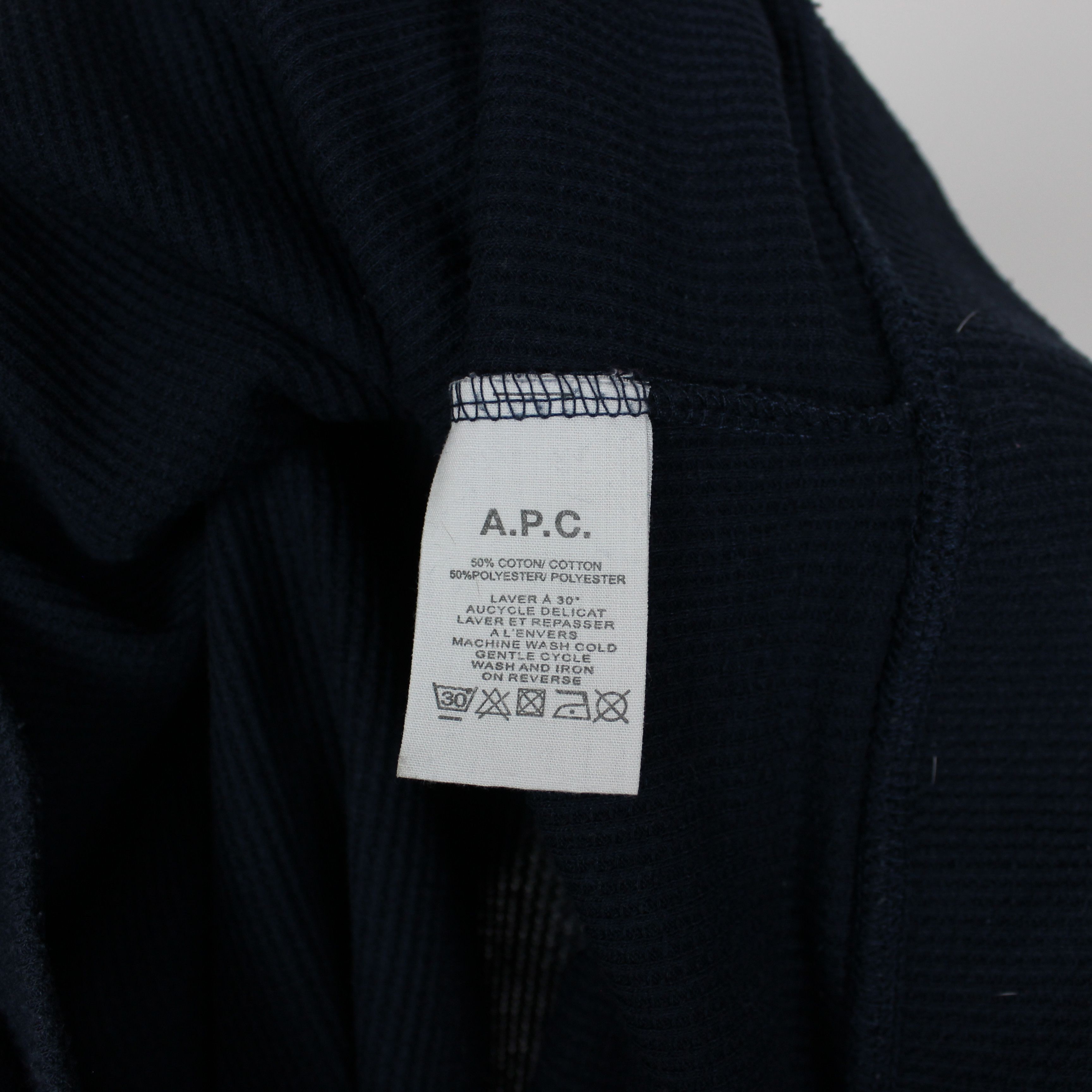 A.P.C. A.P.C Rue Madame Paris sweater men M blue Size US L / EU 52-54 / 3 - 6 Thumbnail