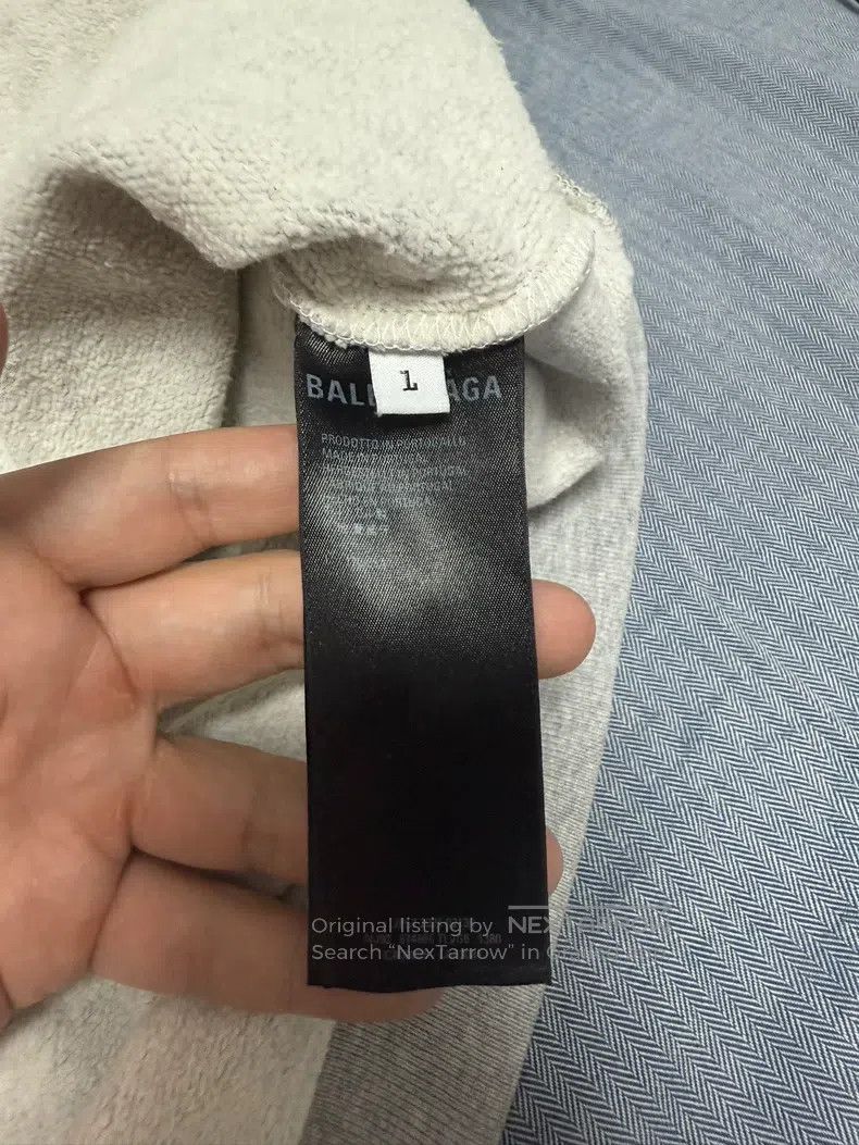 Balenciaga Balenciaga Grey Hoodie Size US S / EU 44-46 / 1 - 4 Thumbnail