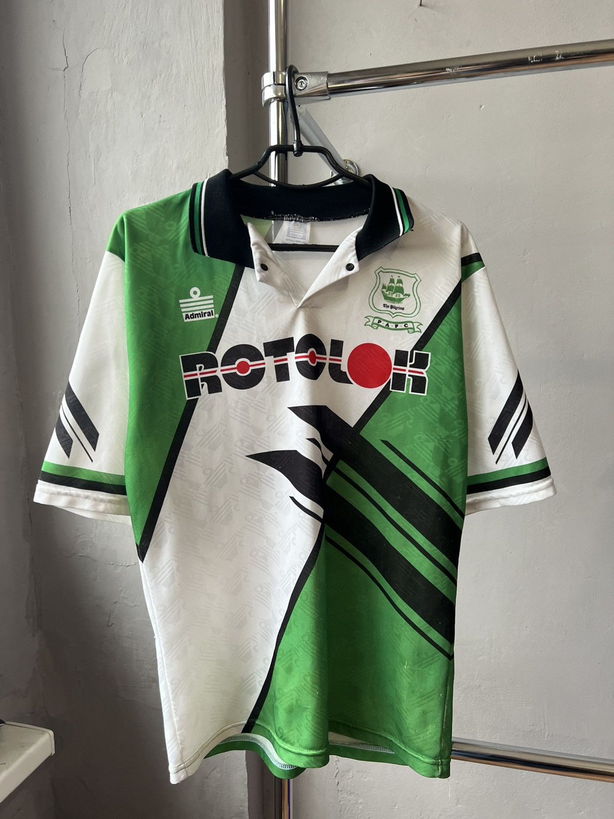 Vintage 1995/96 Plymouth Argyle Home Soccer Jersey Football shirt S Size US S / EU 44-46 / 1 - 2 Thumbnail